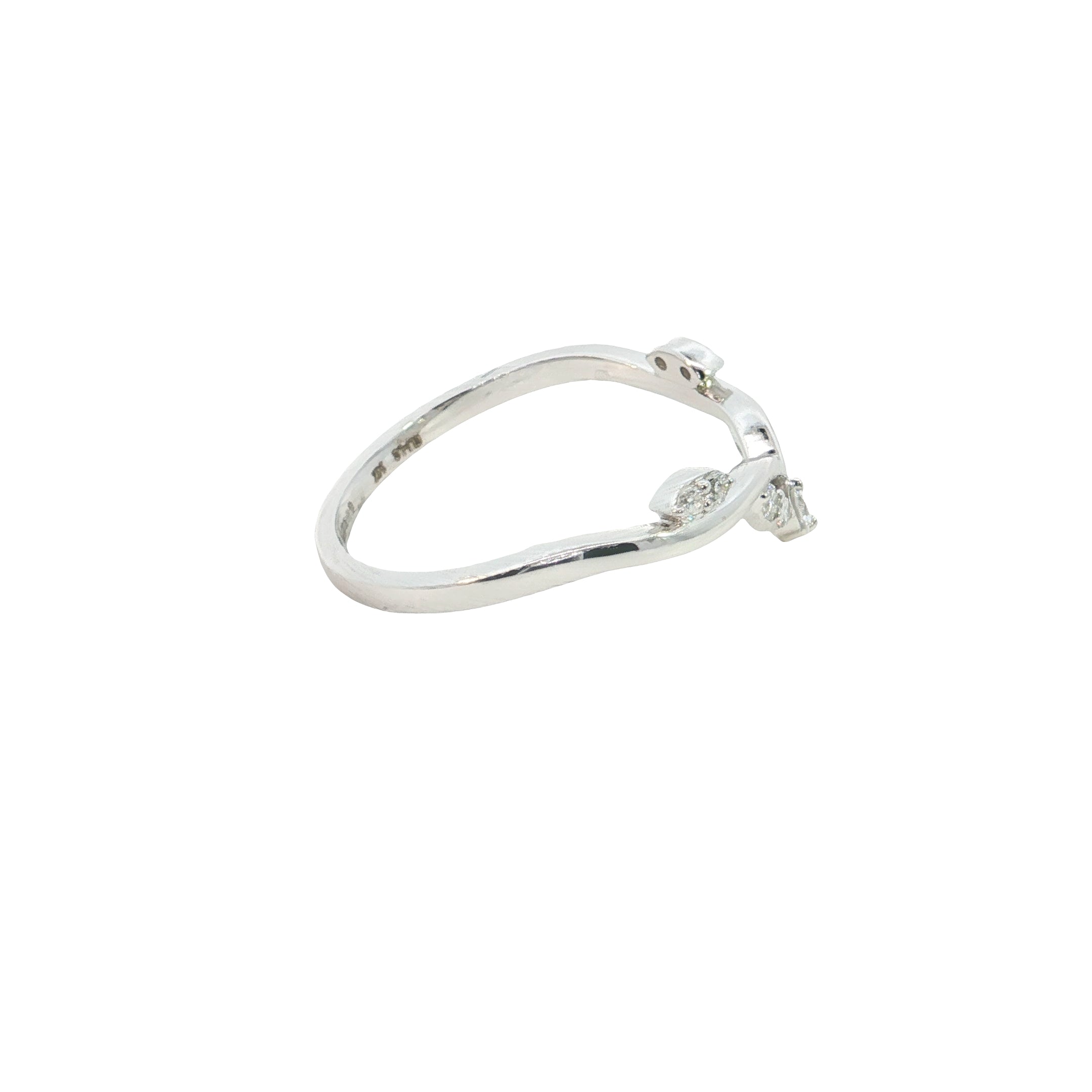 round brilliant cut lab diamond stackable ring band