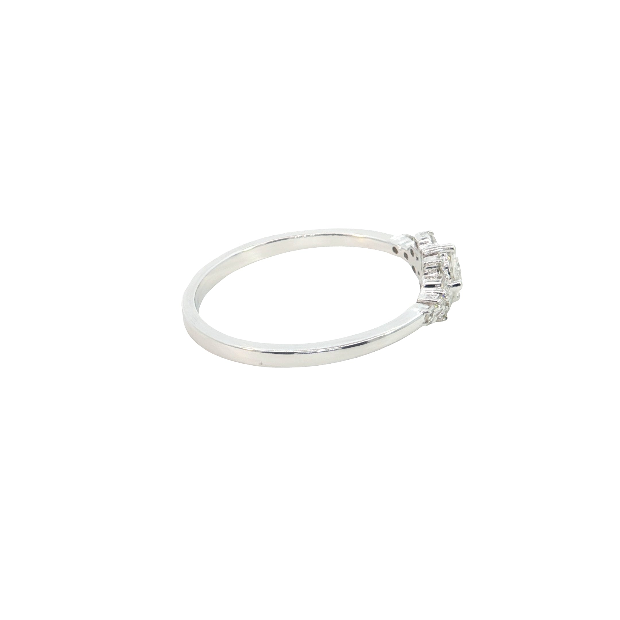 round brilliant cut lab diamond fashion ring band