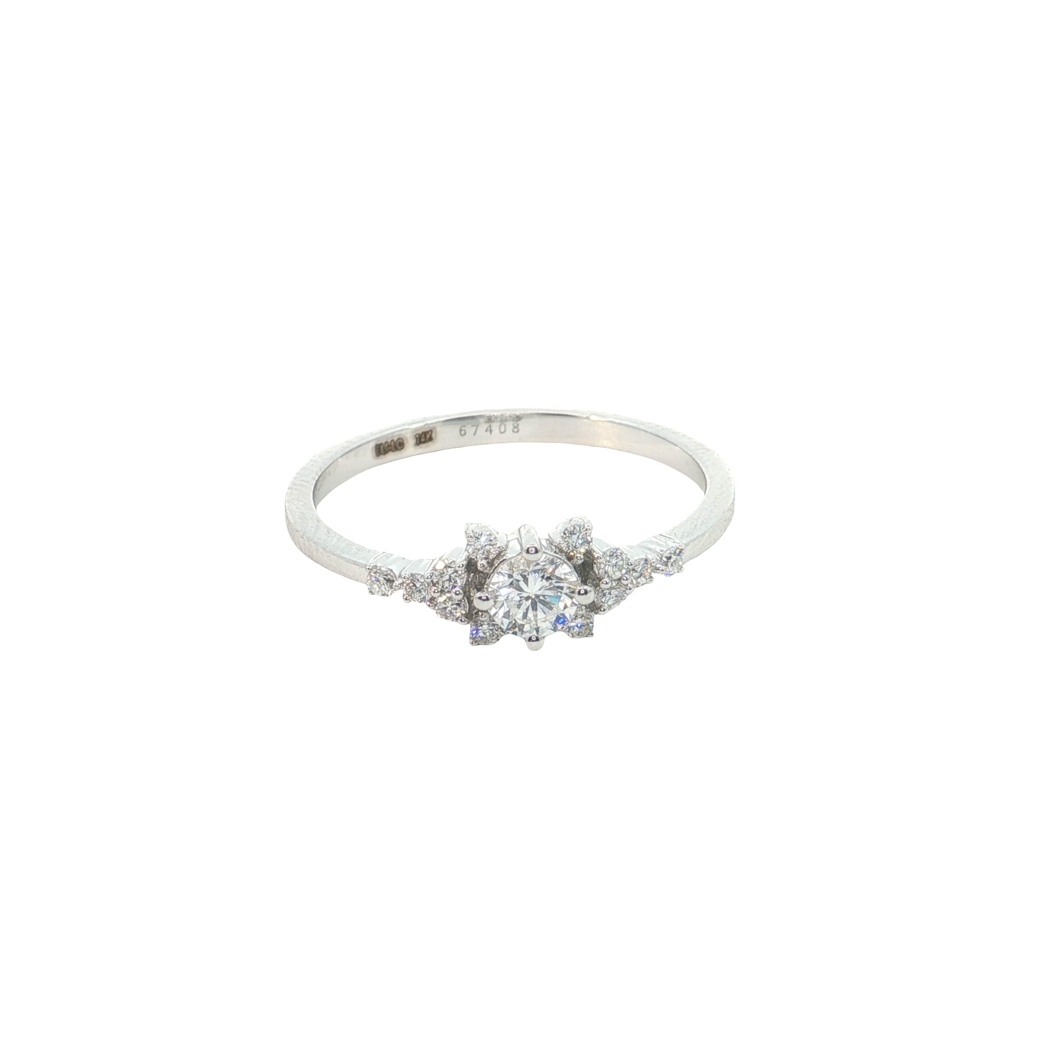 round brilliant cut lab diamond fashion ring band