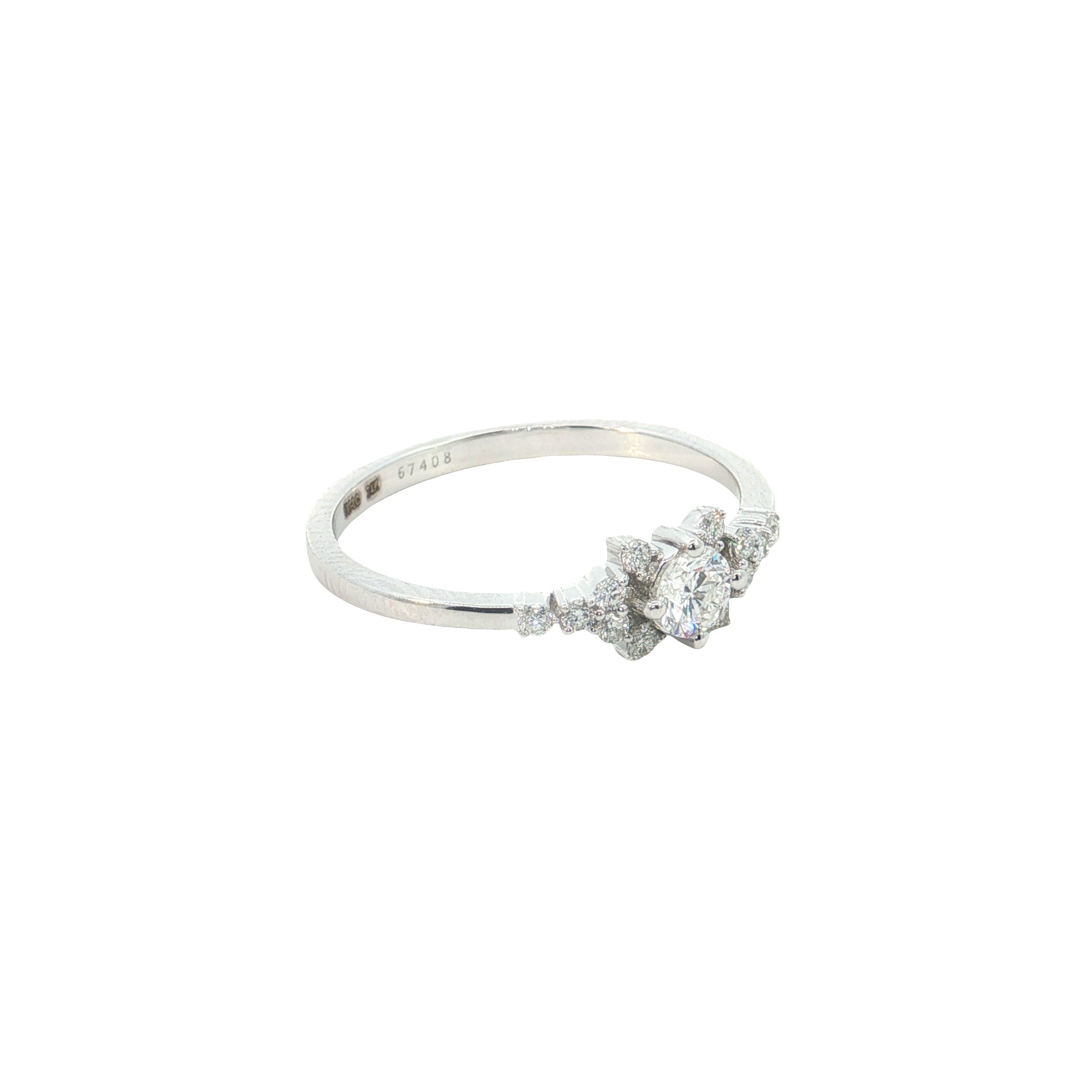 round brilliant cut lab diamond fashion ring band