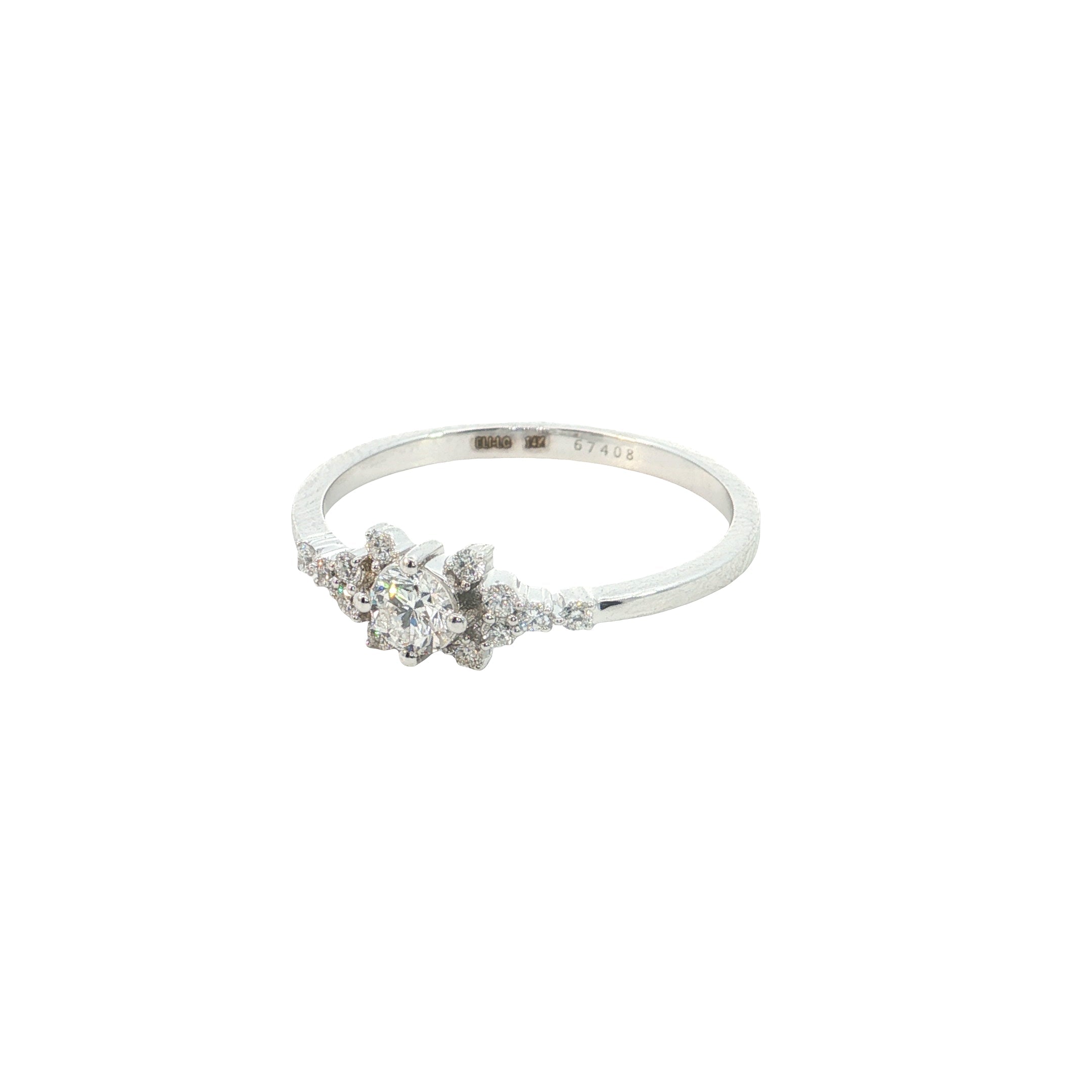 round brilliant cut lab diamond fashion ring band