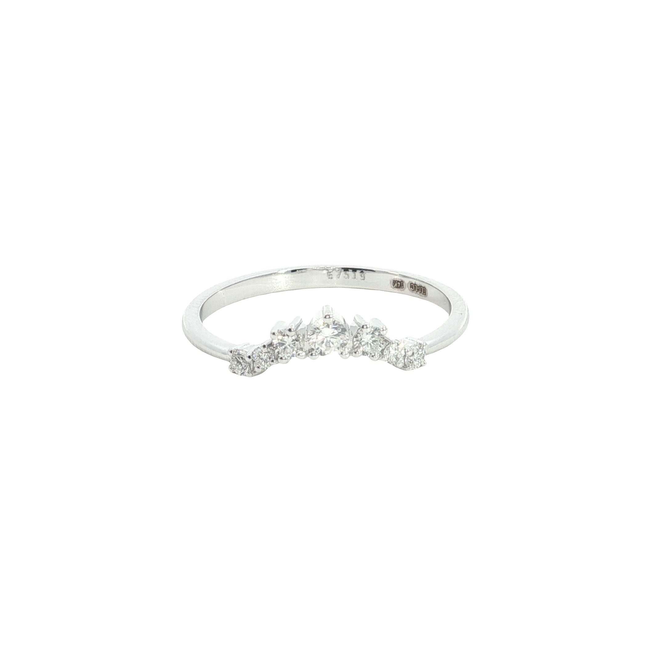 round brilliant cut lab diamond stackale ring band