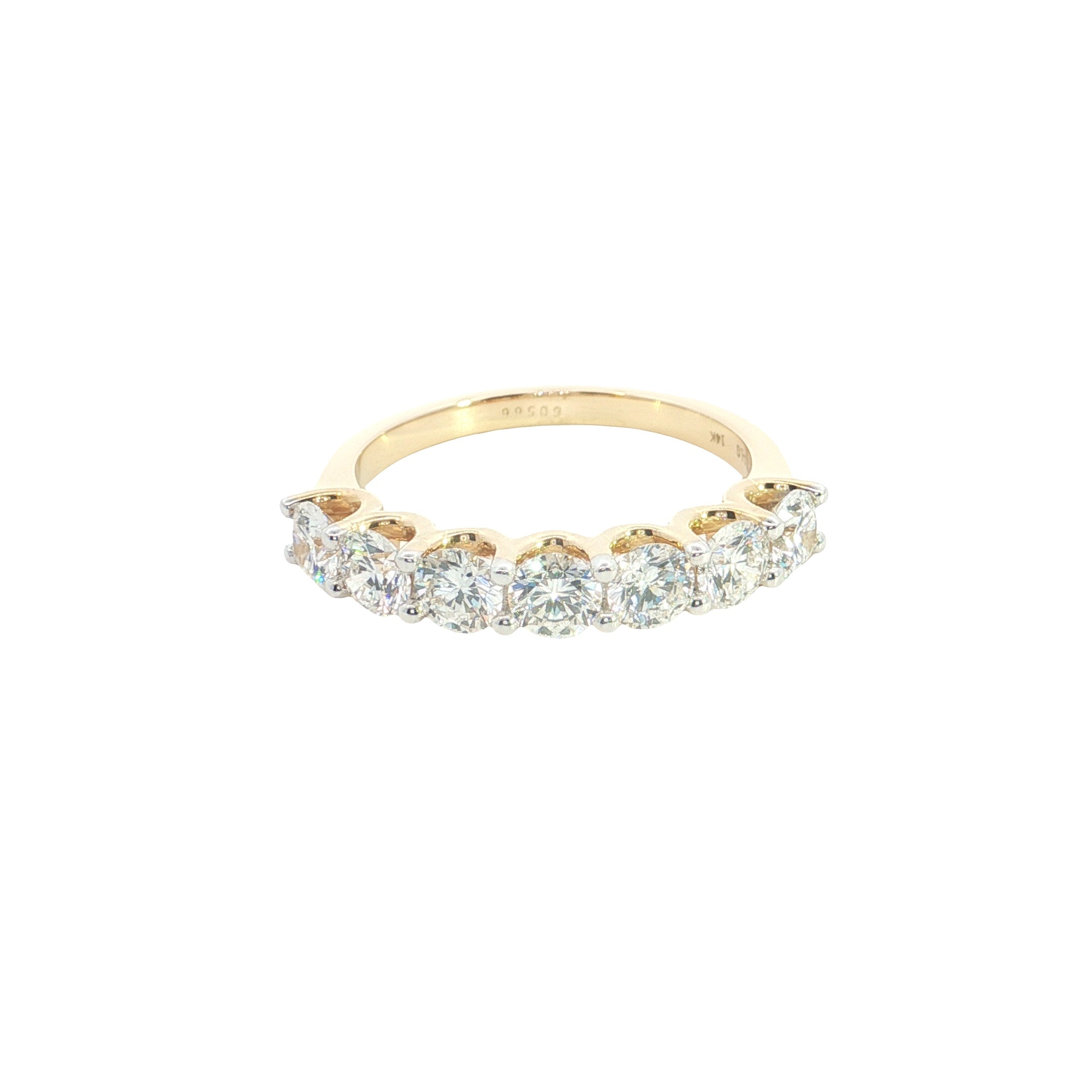 round brilliant cut lab grown diamond  stackable ring band