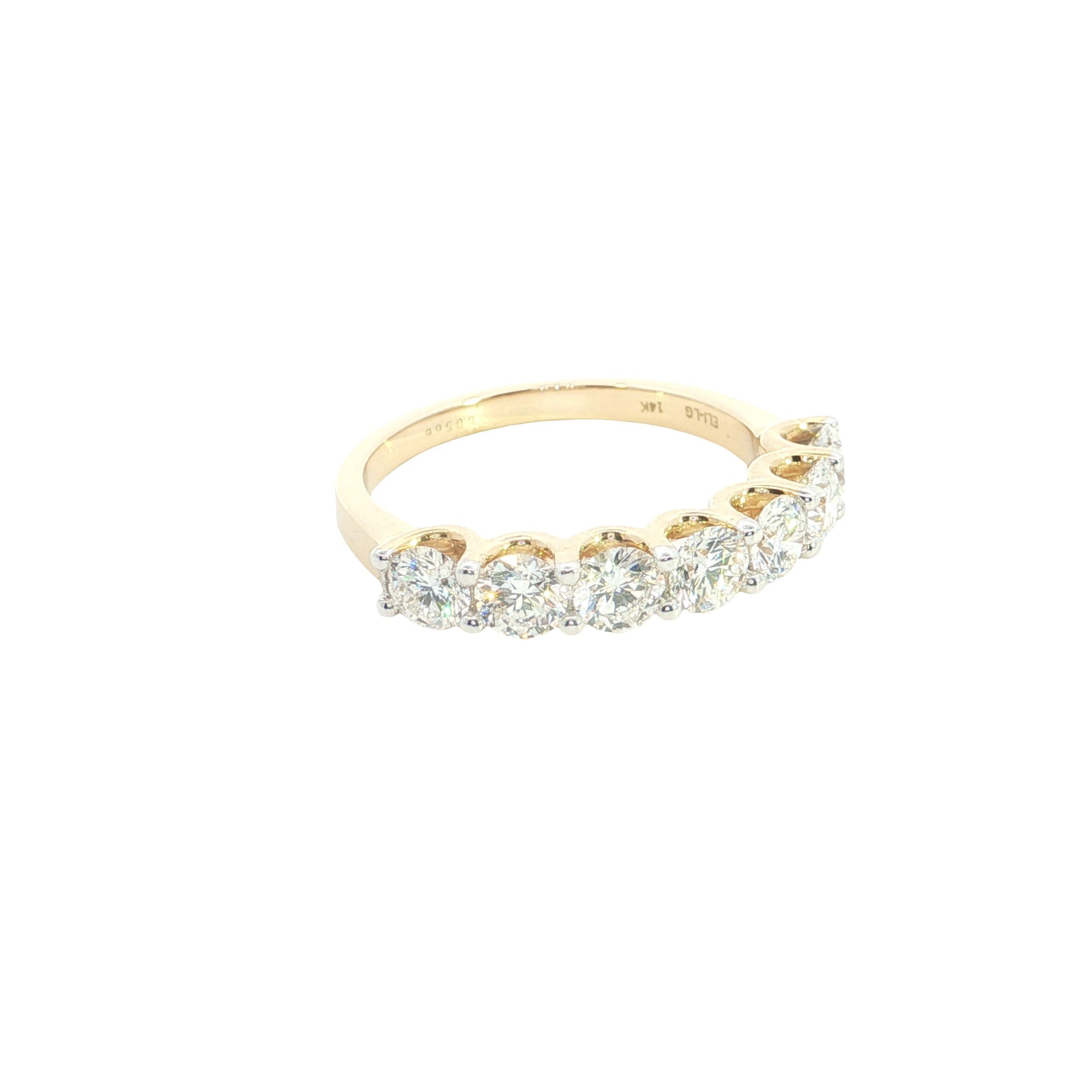 round brilliant cut lab grown diamond  stackable ring band