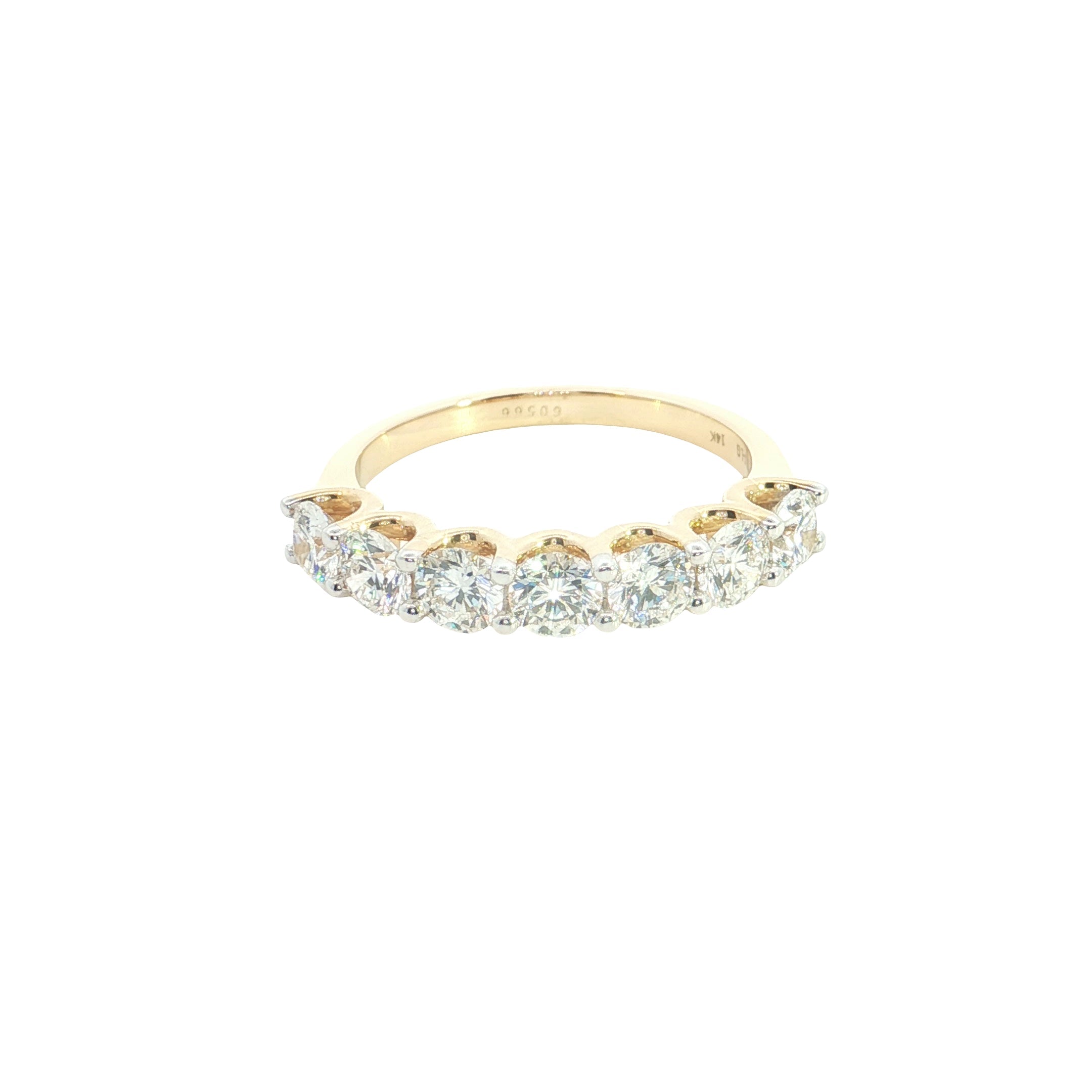 round brilliant cut lab grown diamond  stackable ring band