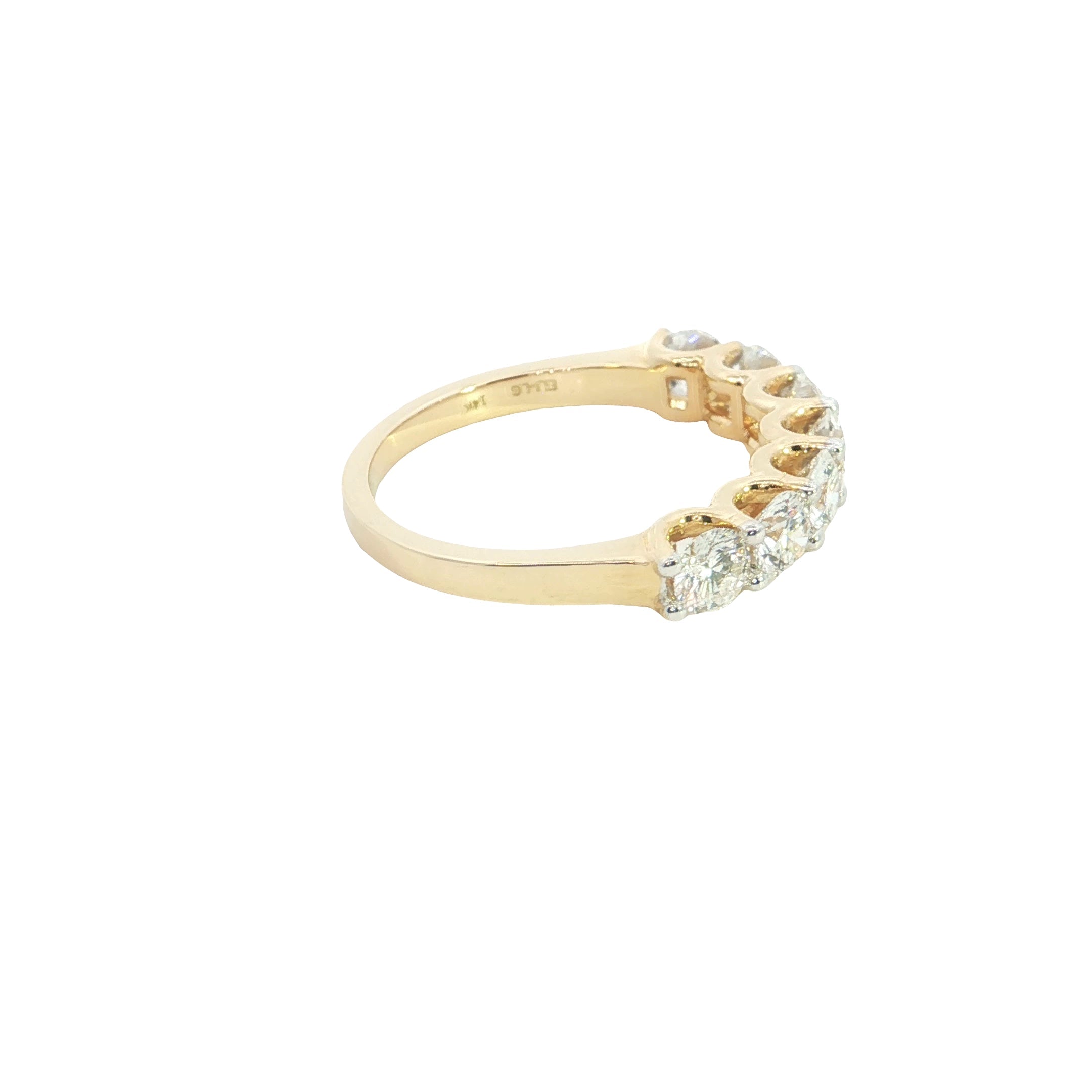 round brilliant cut lab grown diamond  stackable ring band