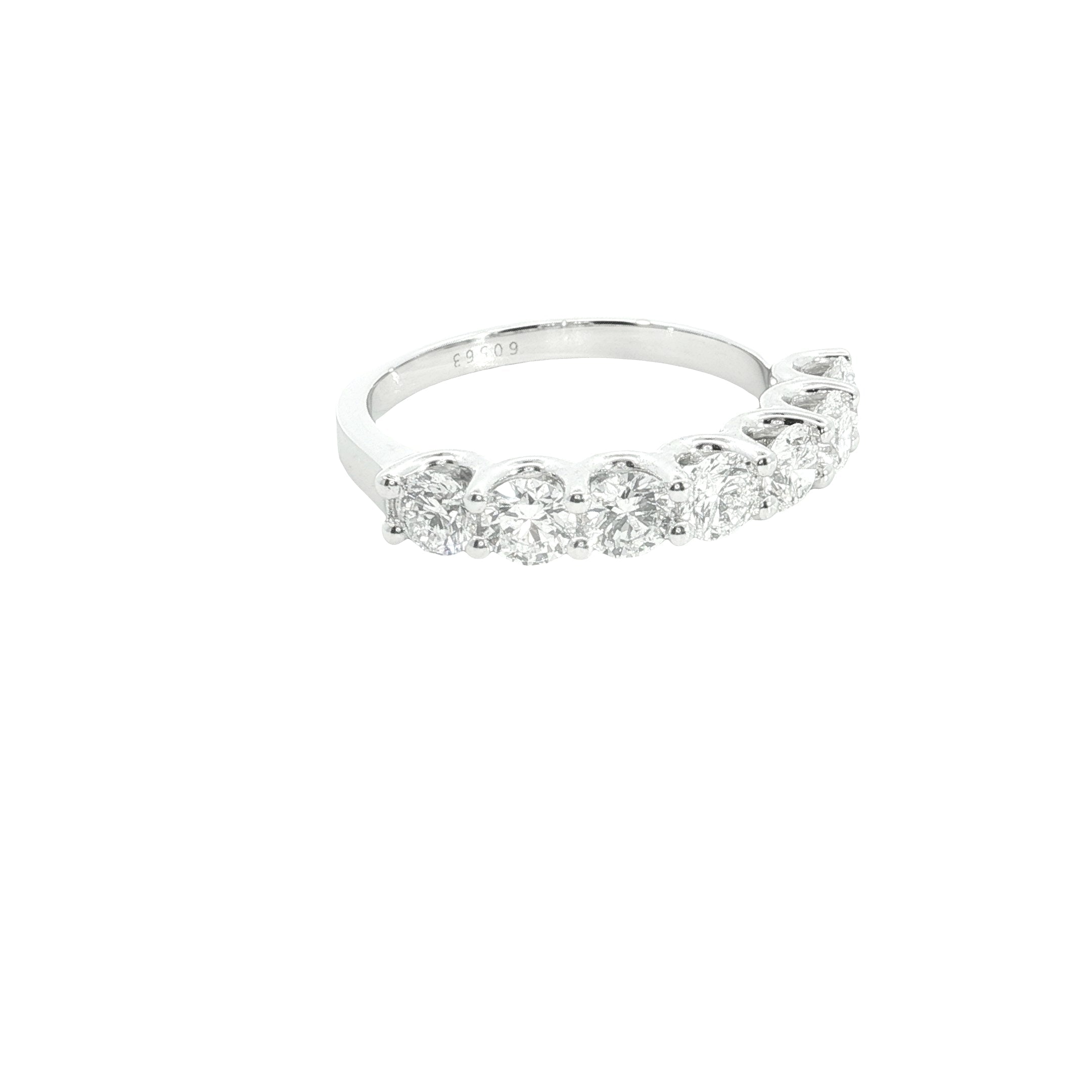 round brilliant cut lab grown diamond  stackable ring band