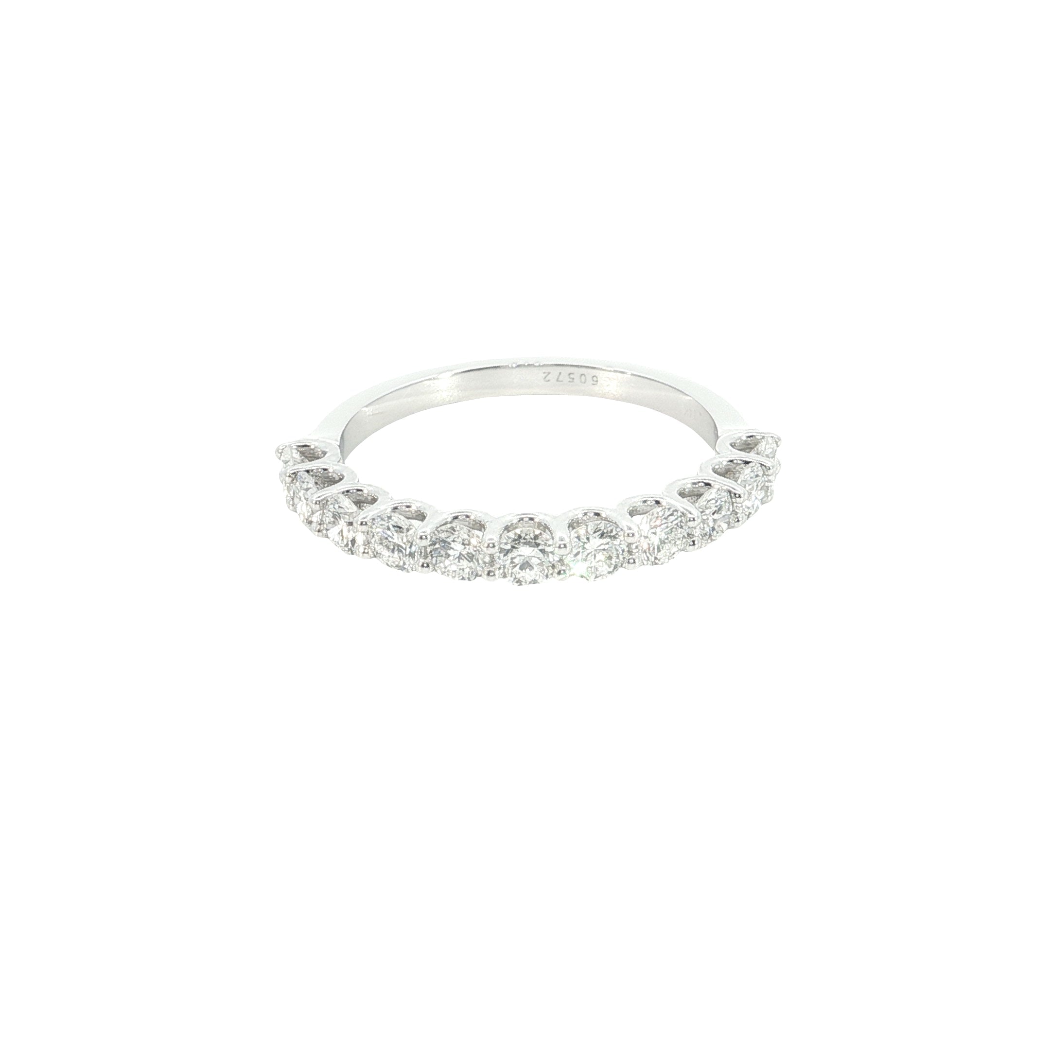 2.80 Carat Round Brilliant Cut Lab-Grown Diamond Stackable Ring Band