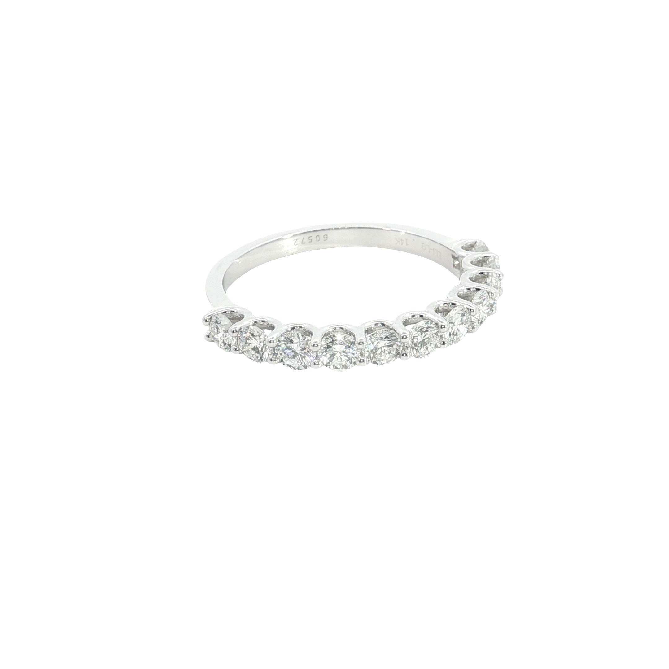 2.80 Carat Round Brilliant Cut Lab-Grown Diamond Stackable Ring Band