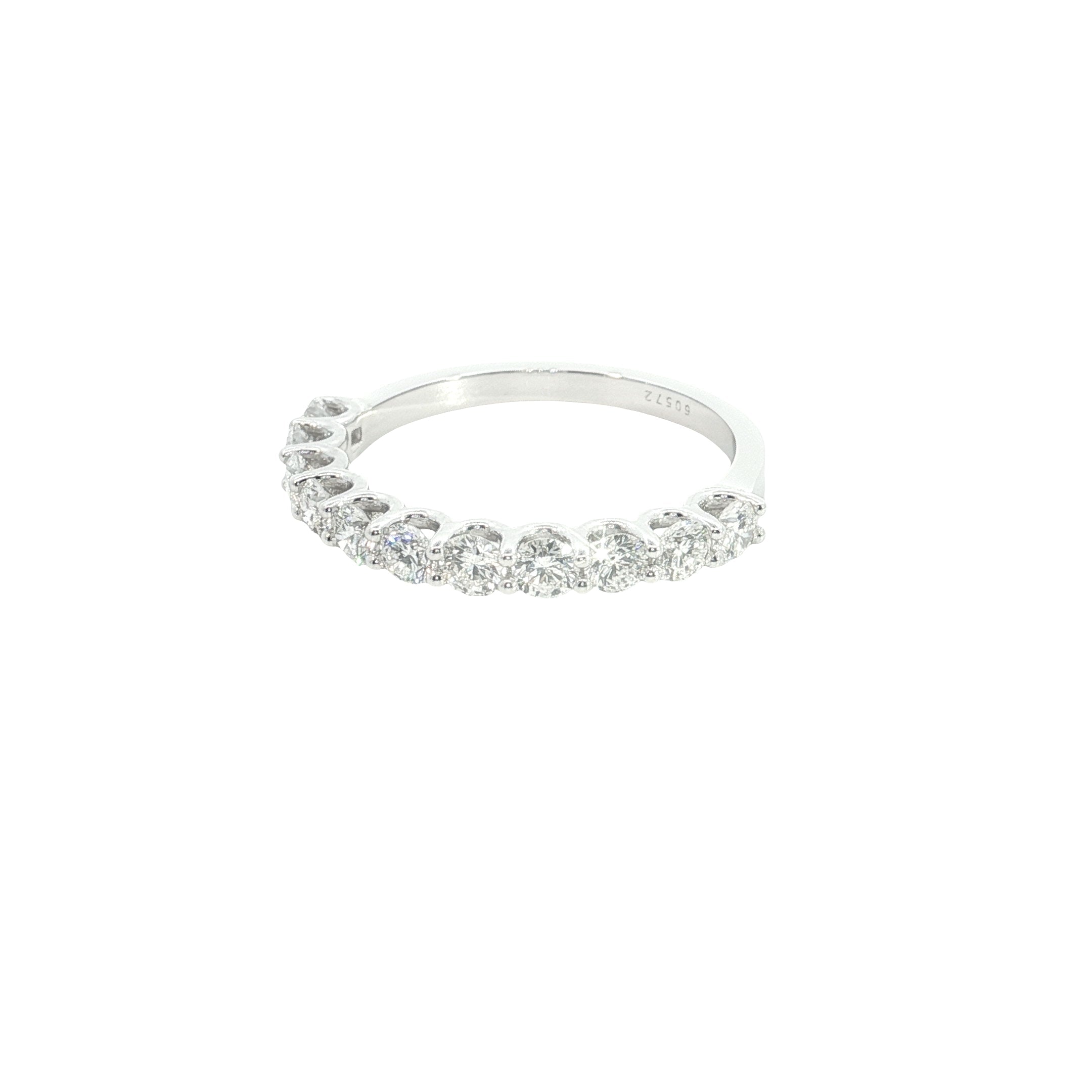 2.80 Carat Round Brilliant Cut Lab-Grown Diamond Stackable Ring Band