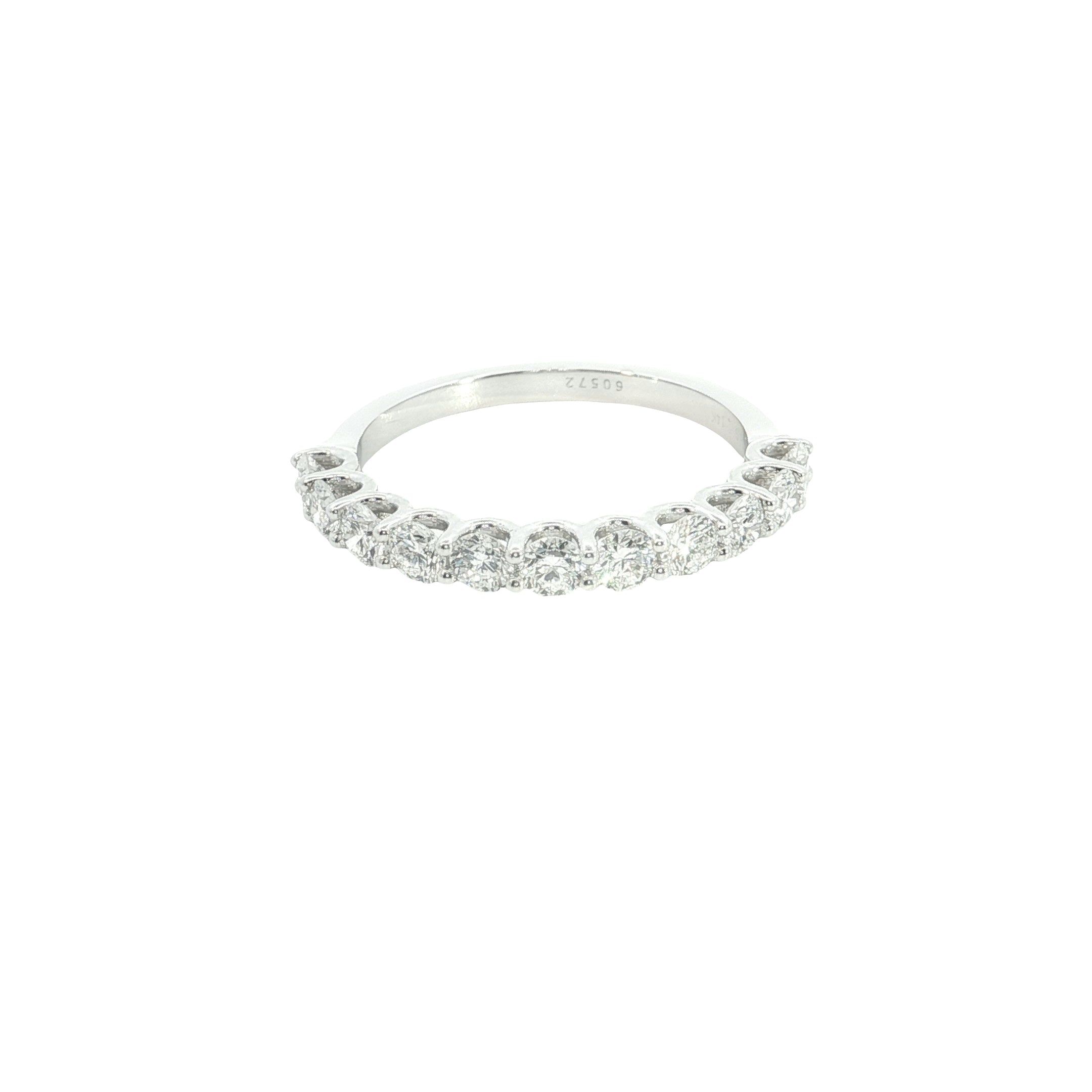 2.80 Carat Round Brilliant Cut Lab-Grown Diamond Stackable Ring Band