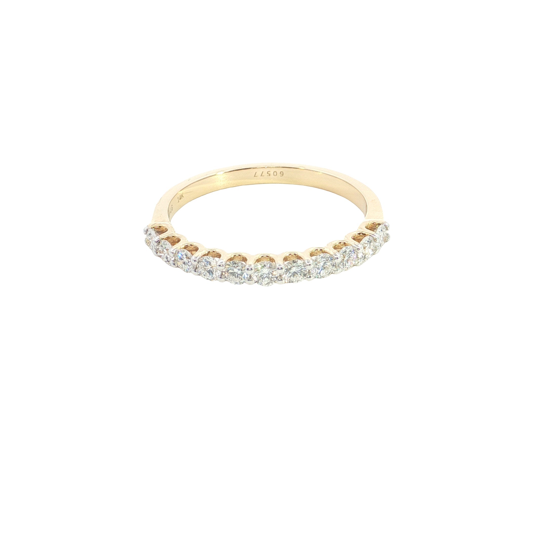round brilliant cut lab grown diamond  stackable ring band
