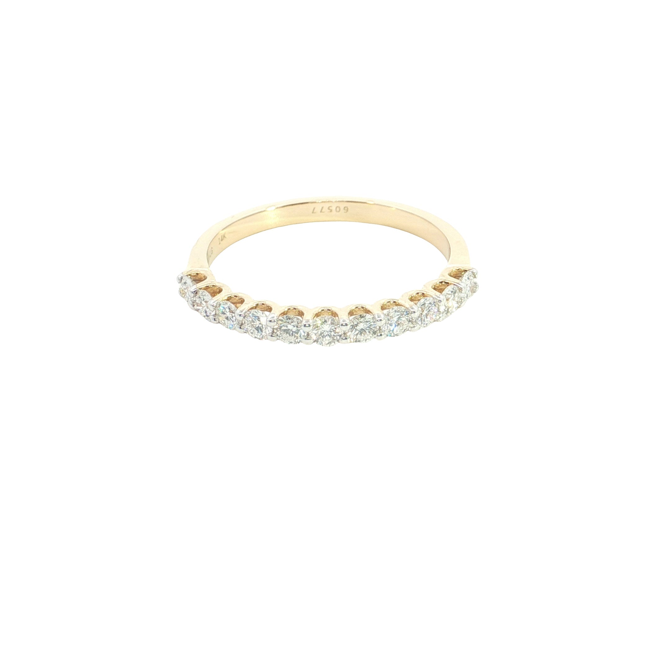 round brilliant cut lab grown diamond  stackable ring band