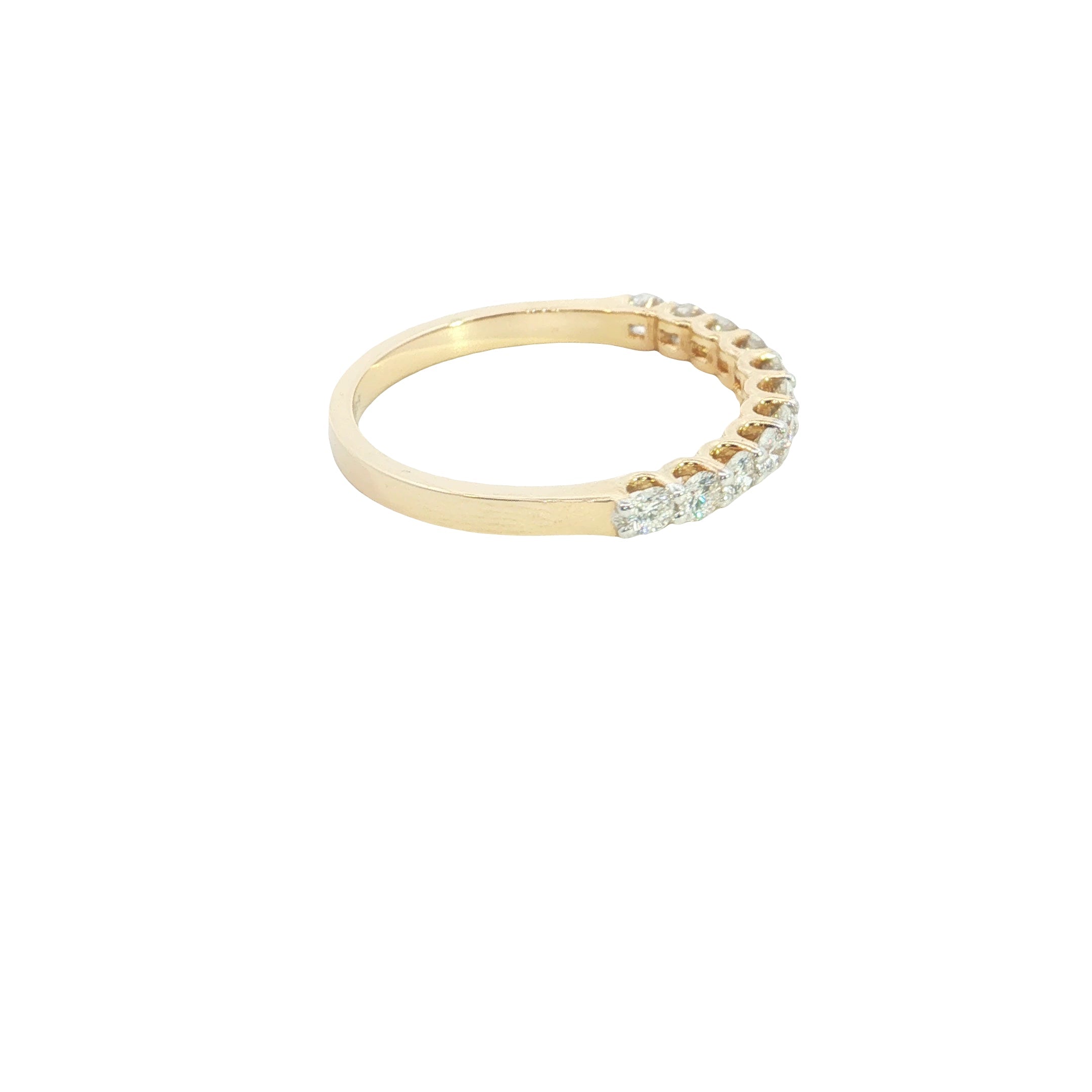 round brilliant cut lab grown diamond  stackable ring band