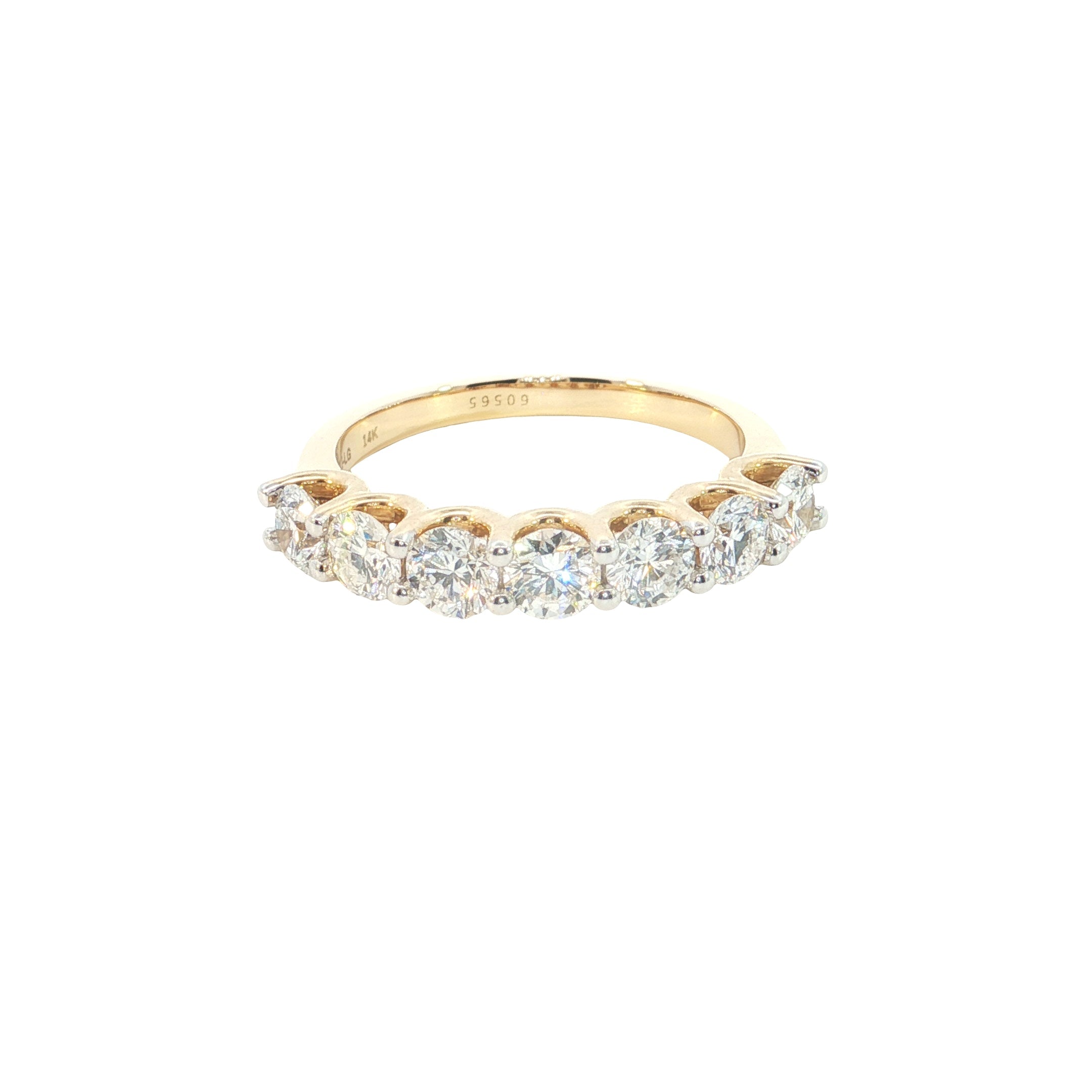 round brilliant cut lab grown diamond  stackable ring band