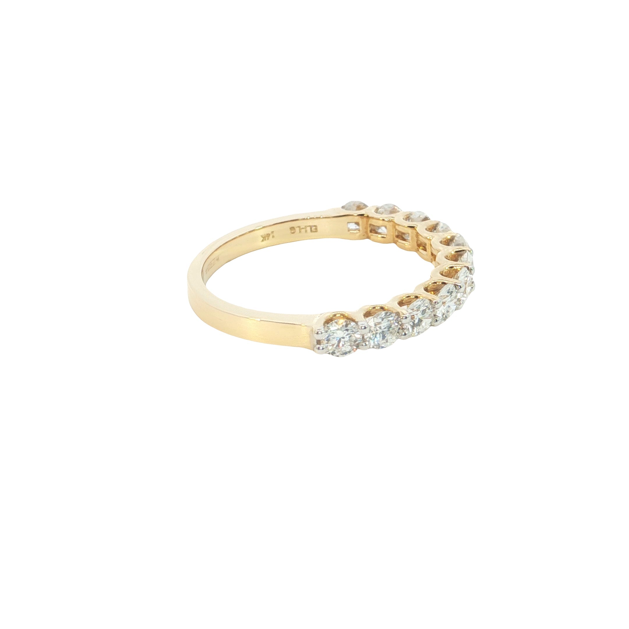 round brilliant cut lab grown diamond  stackable ring band