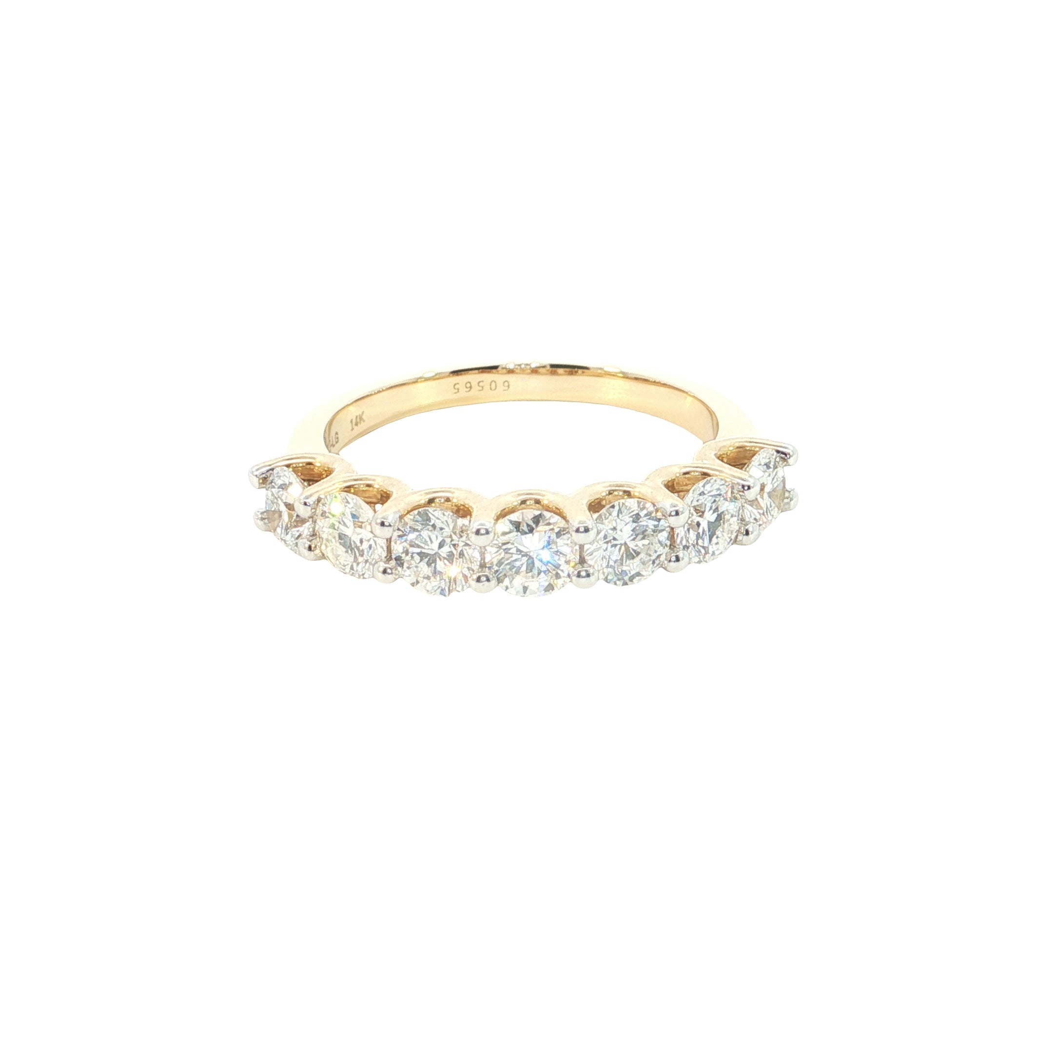 round brilliant cut lab grown diamond  stackable ring band