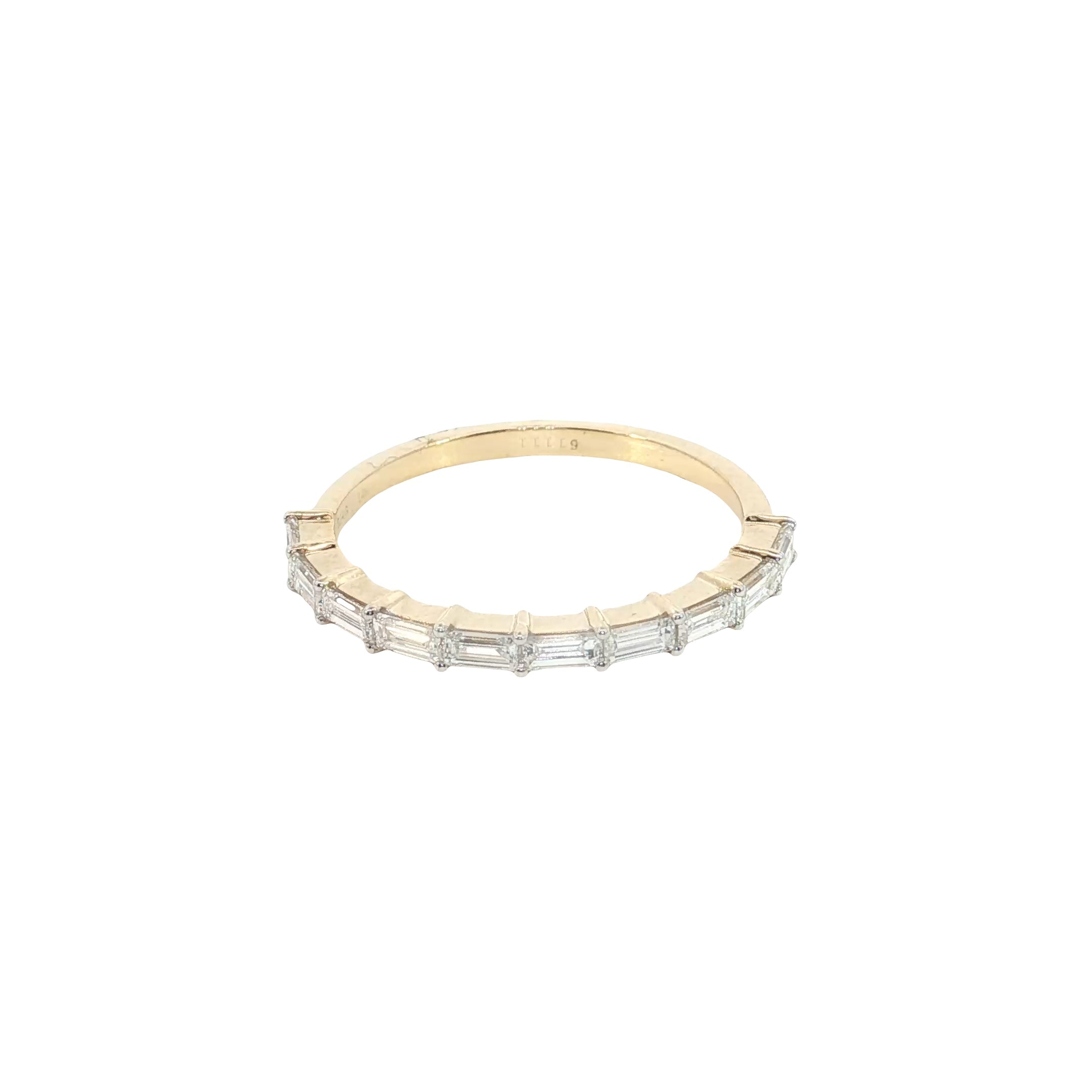 BAGUETTE cut  Lab grown Diamond  wedding Ring band