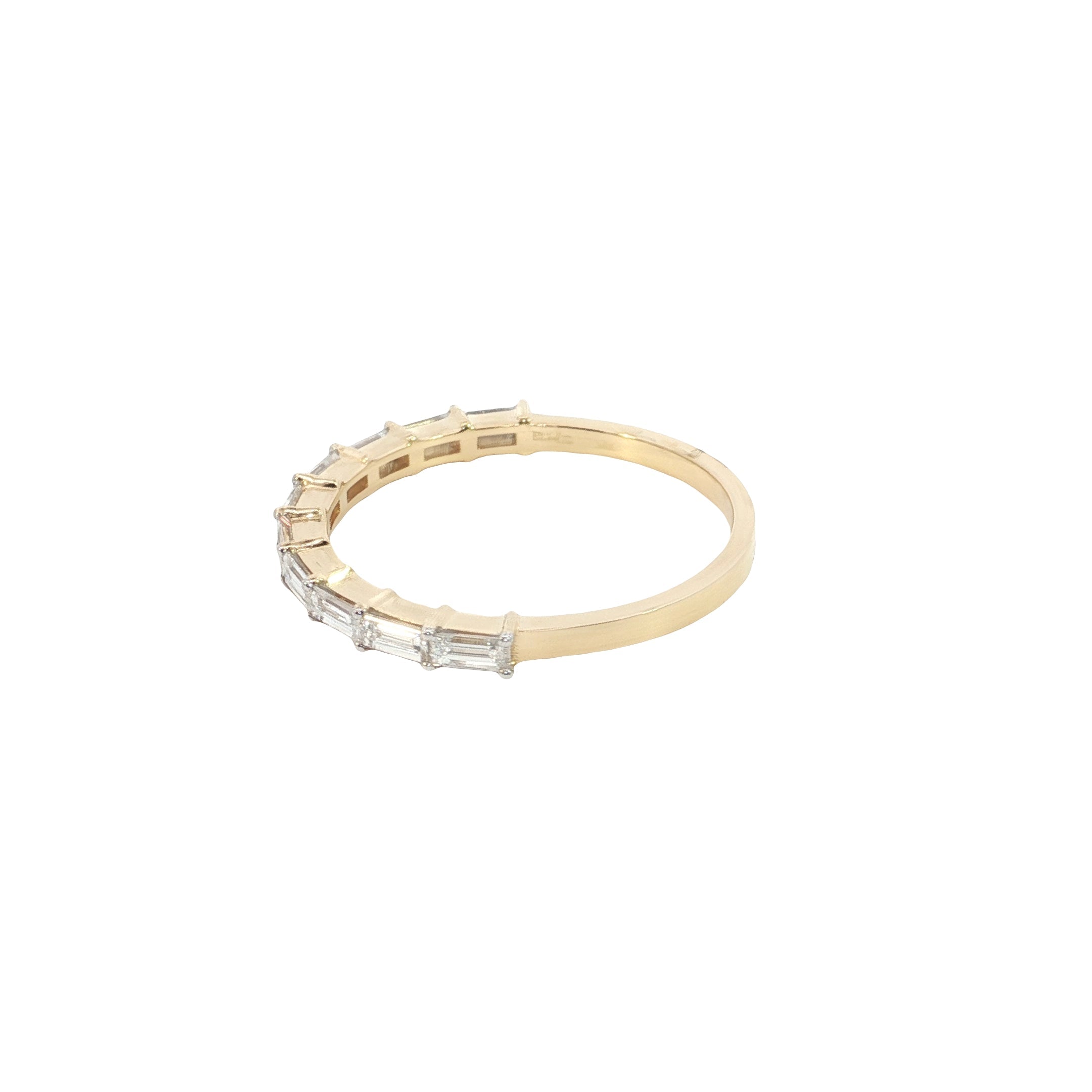 BAGUETTE cut  Lab grown Diamond  wedding Ring band
