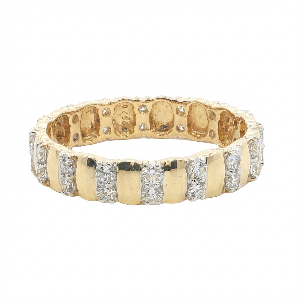 round brilliant cut lab grown diamond full eternity ring