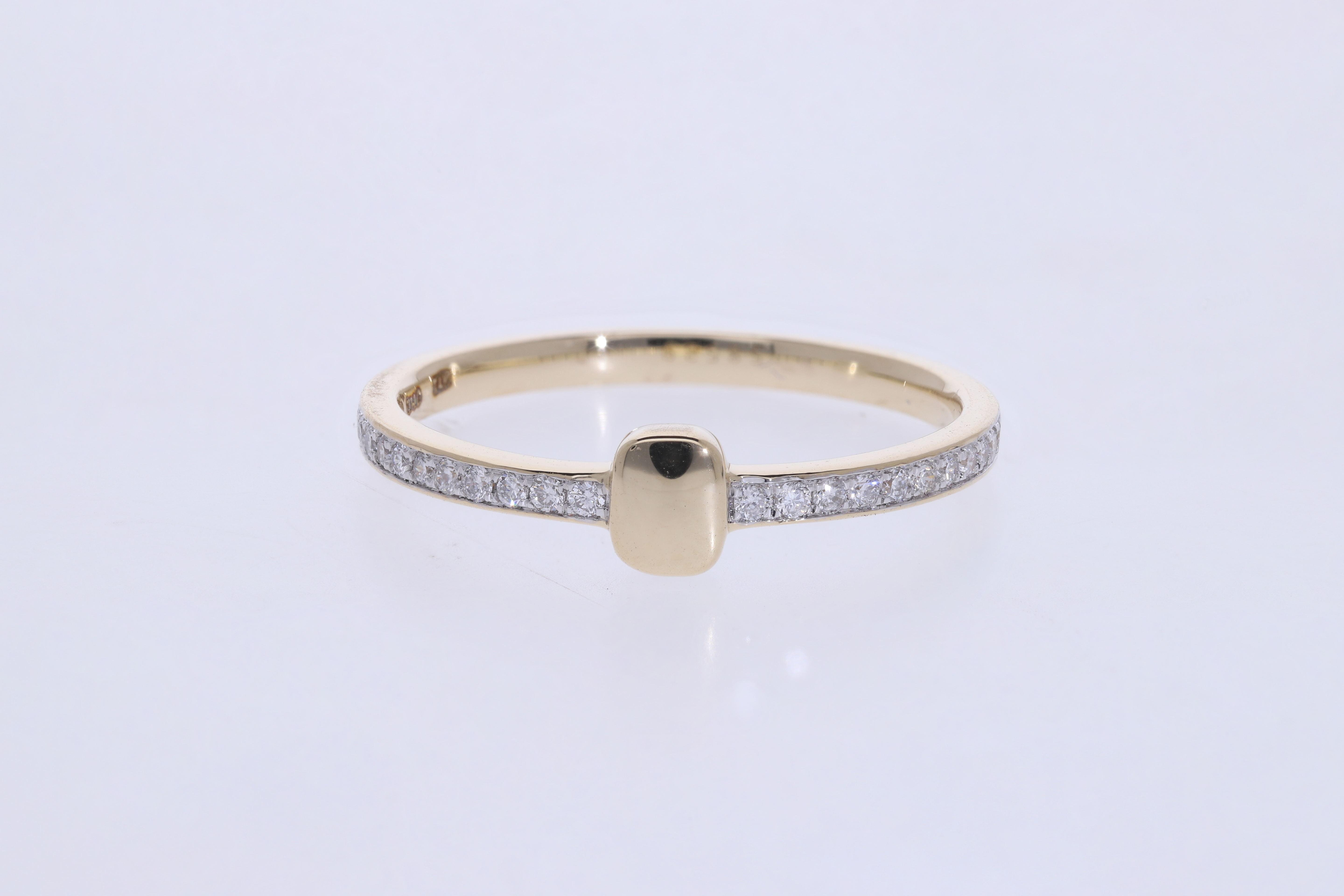round brilliant cut  Lab grown Diamond  wedding Ring band