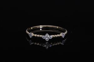 Round Brilliant Cut Lab grown Diamond stackable ring band