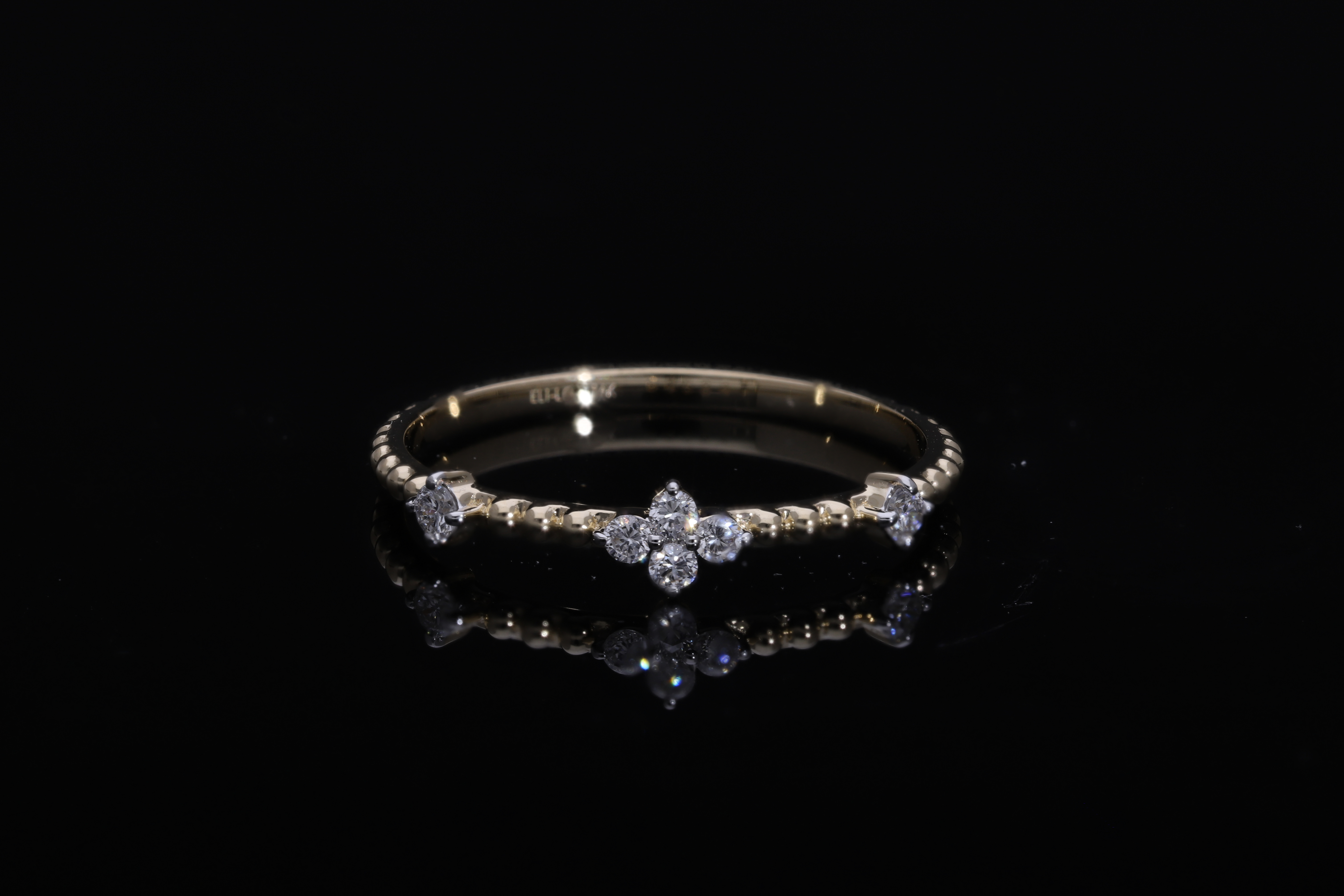 Round Brilliant Cut Lab grown Diamond stackable ring band