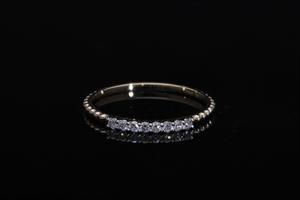 Round Brilliant Cut Lab grown Diamond stackable ring band