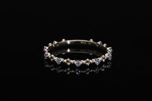 Round Brilliant Cut Lab grown Diamond stackable Ring  Band