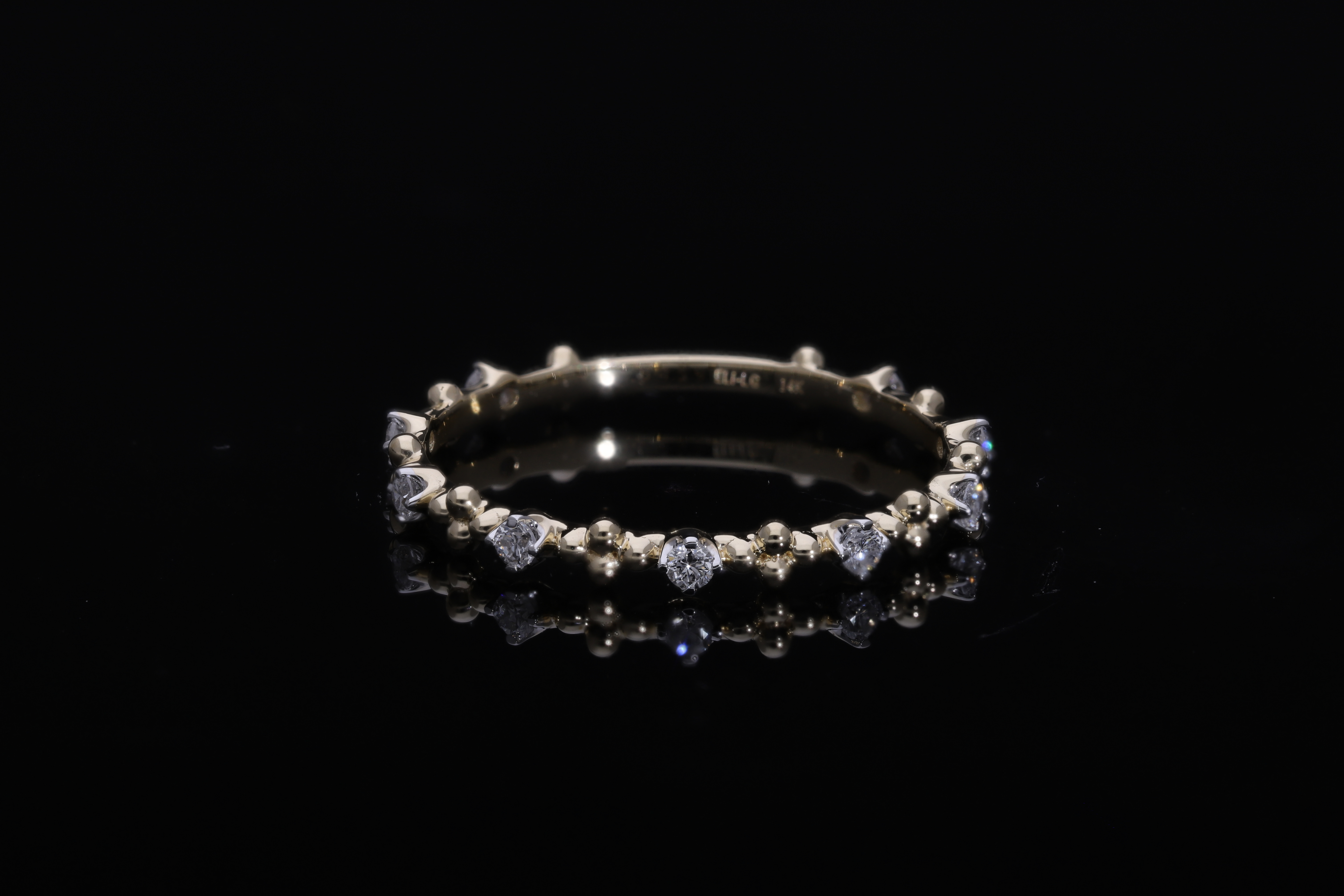 Round Brilliant Cut Lab grown Diamond stackable Ring  Band