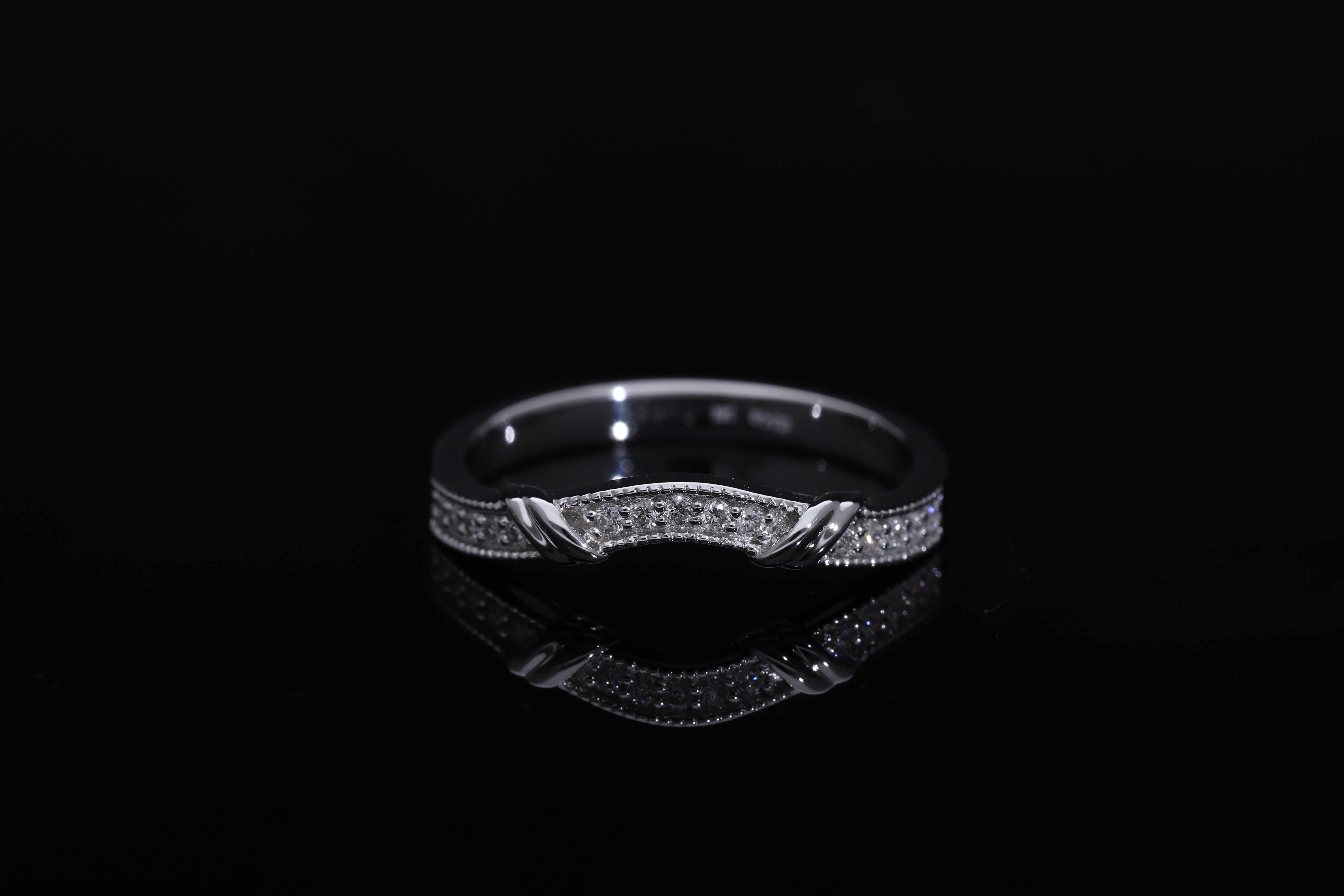 Round Brilliant Cut Lab grown Diamond fashion ring  band