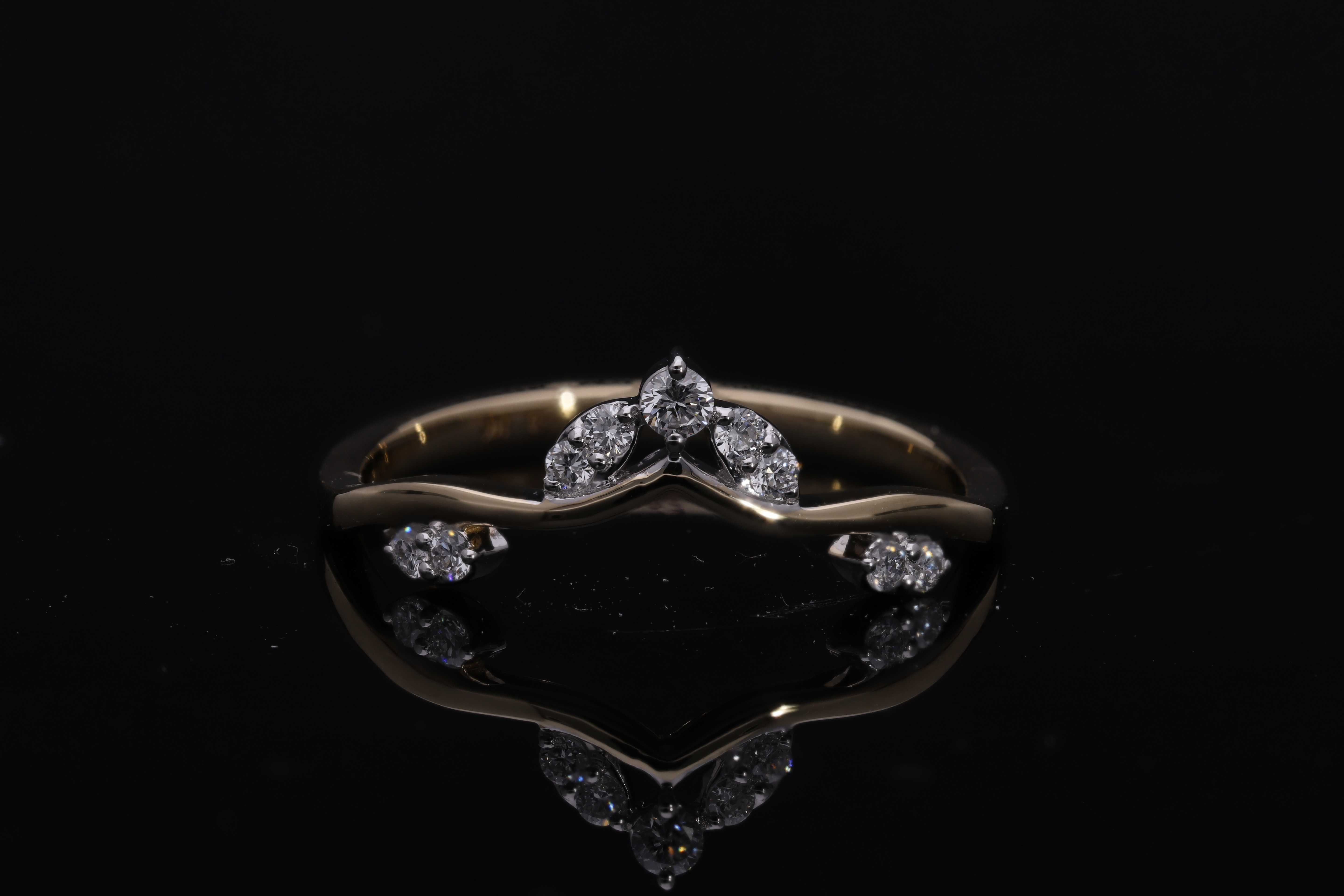 round brilliant cut lab diamond stackable ring band