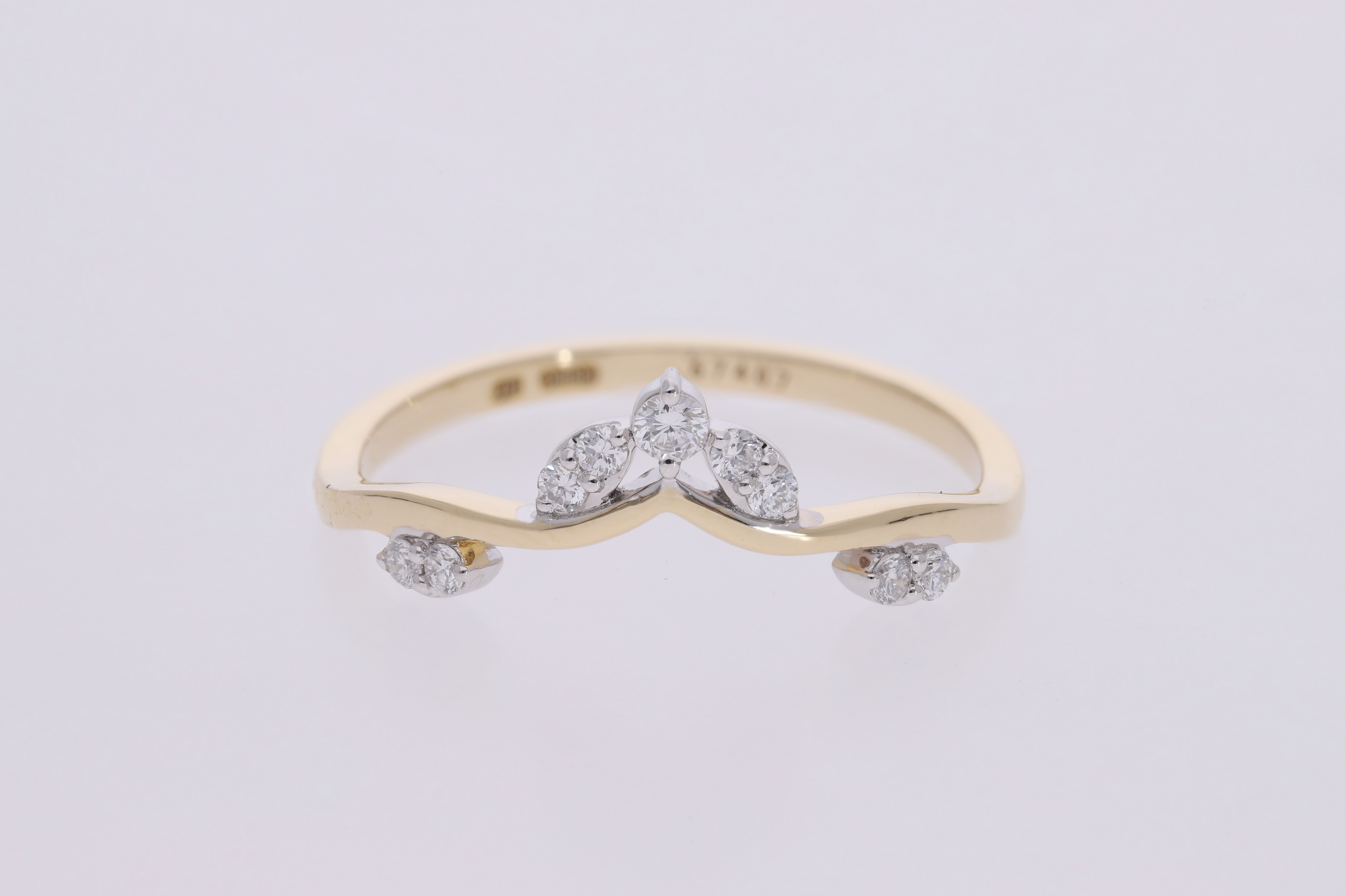 round brilliant cut lab diamond stackable ring band