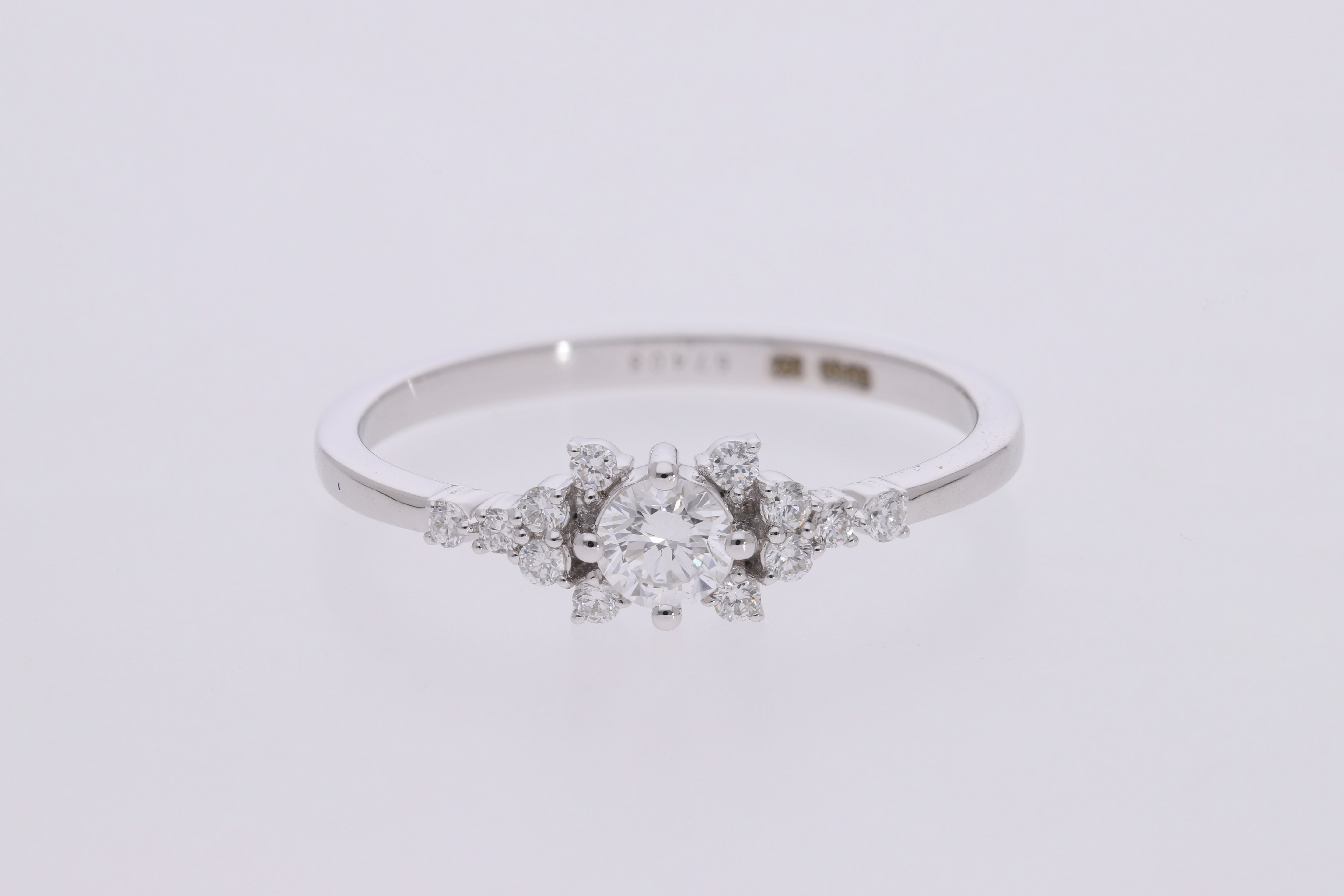 round brilliant cut lab diamond fashion ring band