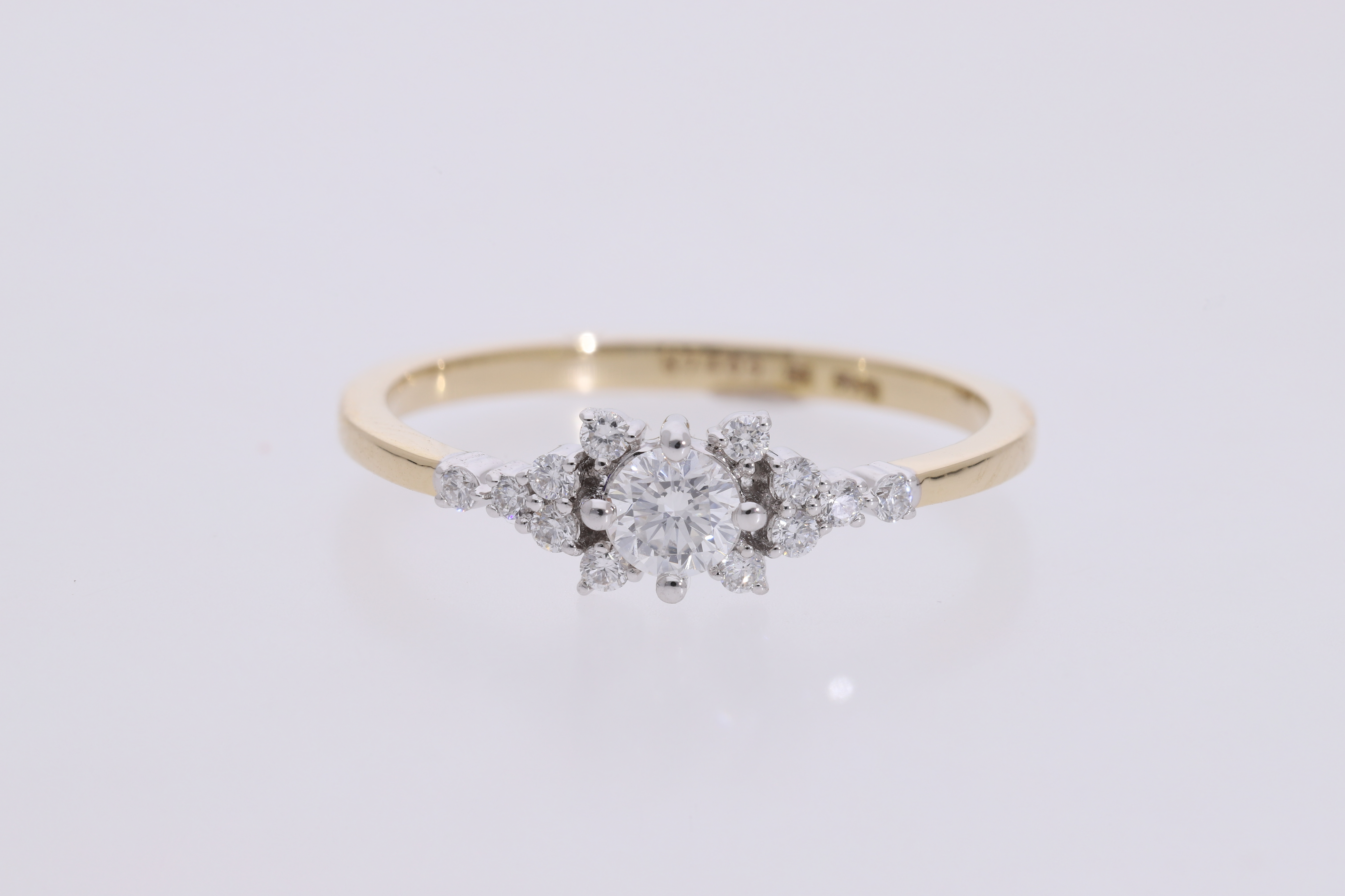 round brilliant cut lab diamond fashion ring band