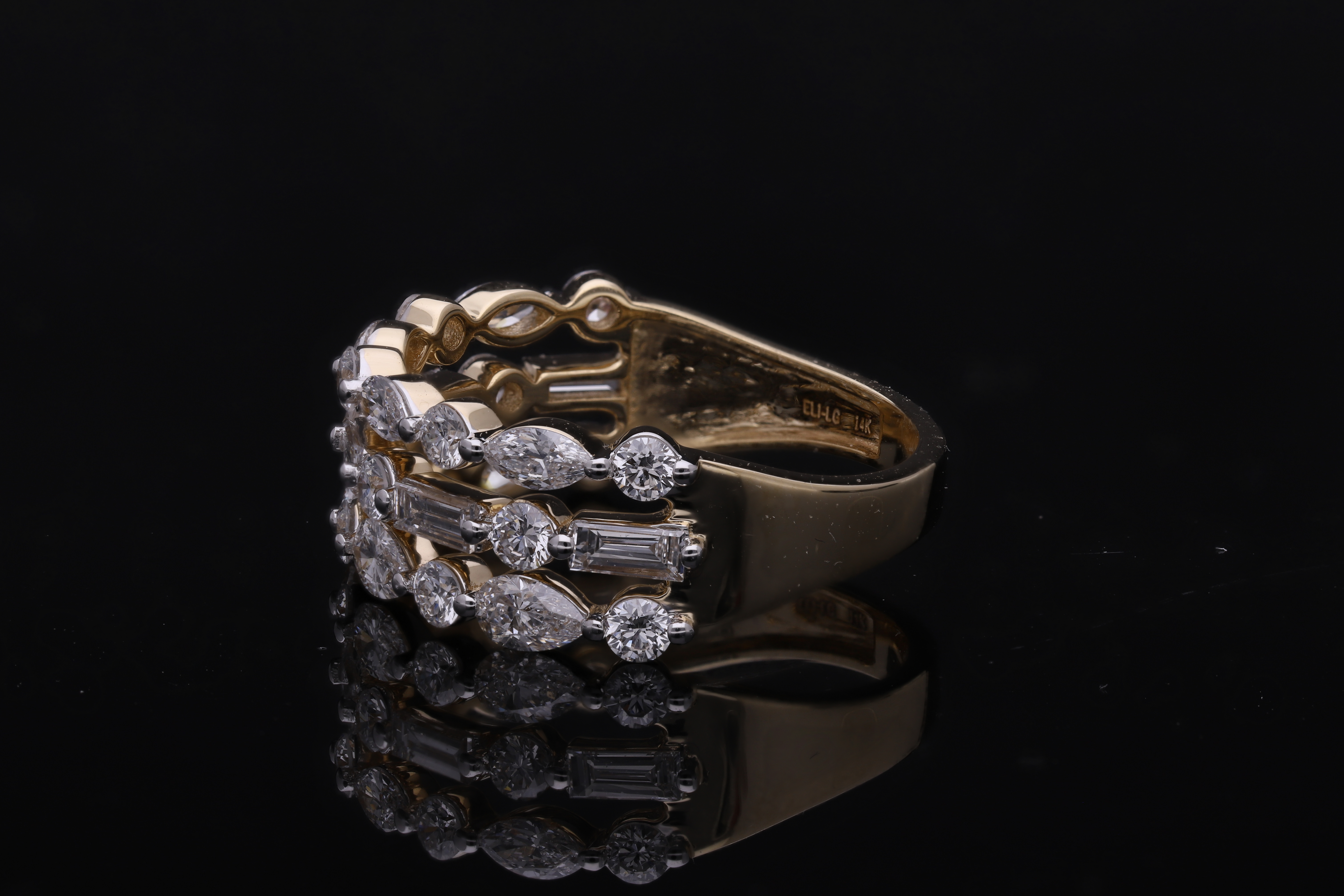 Multiple Shape Lab grown Diamond fashion Ring
