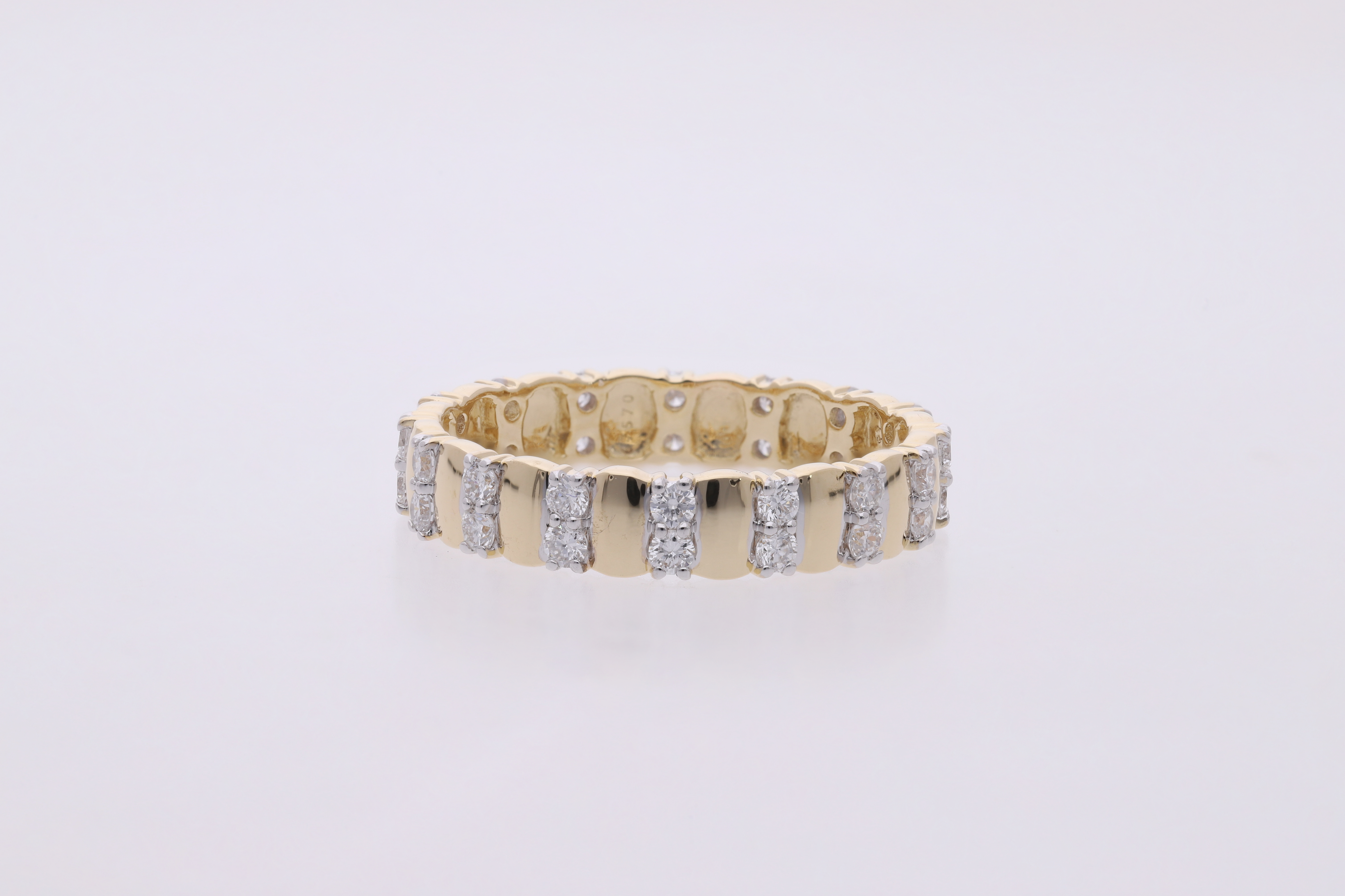 round brilliant cut lab grown diamond full eternity ring