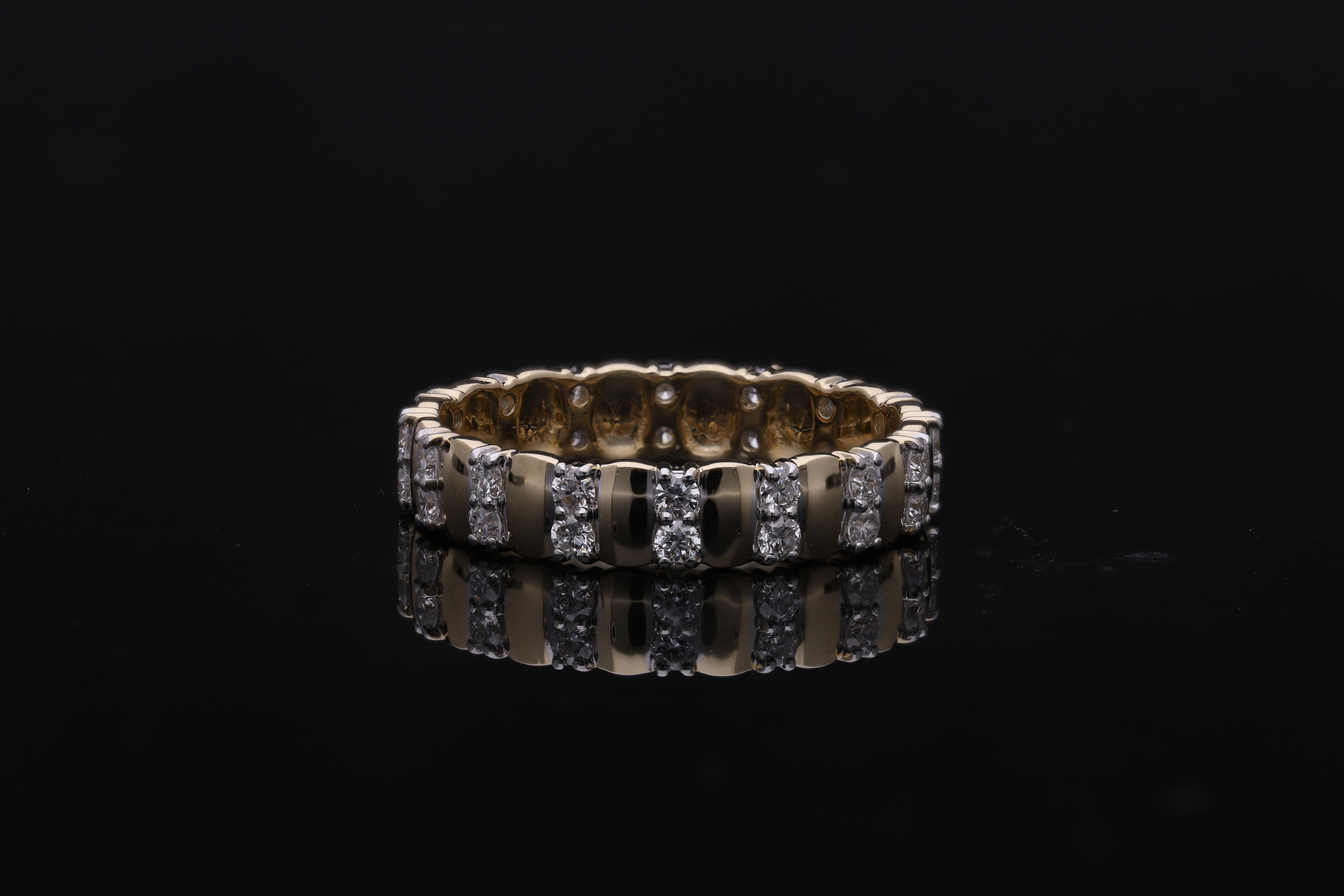 round brilliant cut lab grown diamond full eternity ring