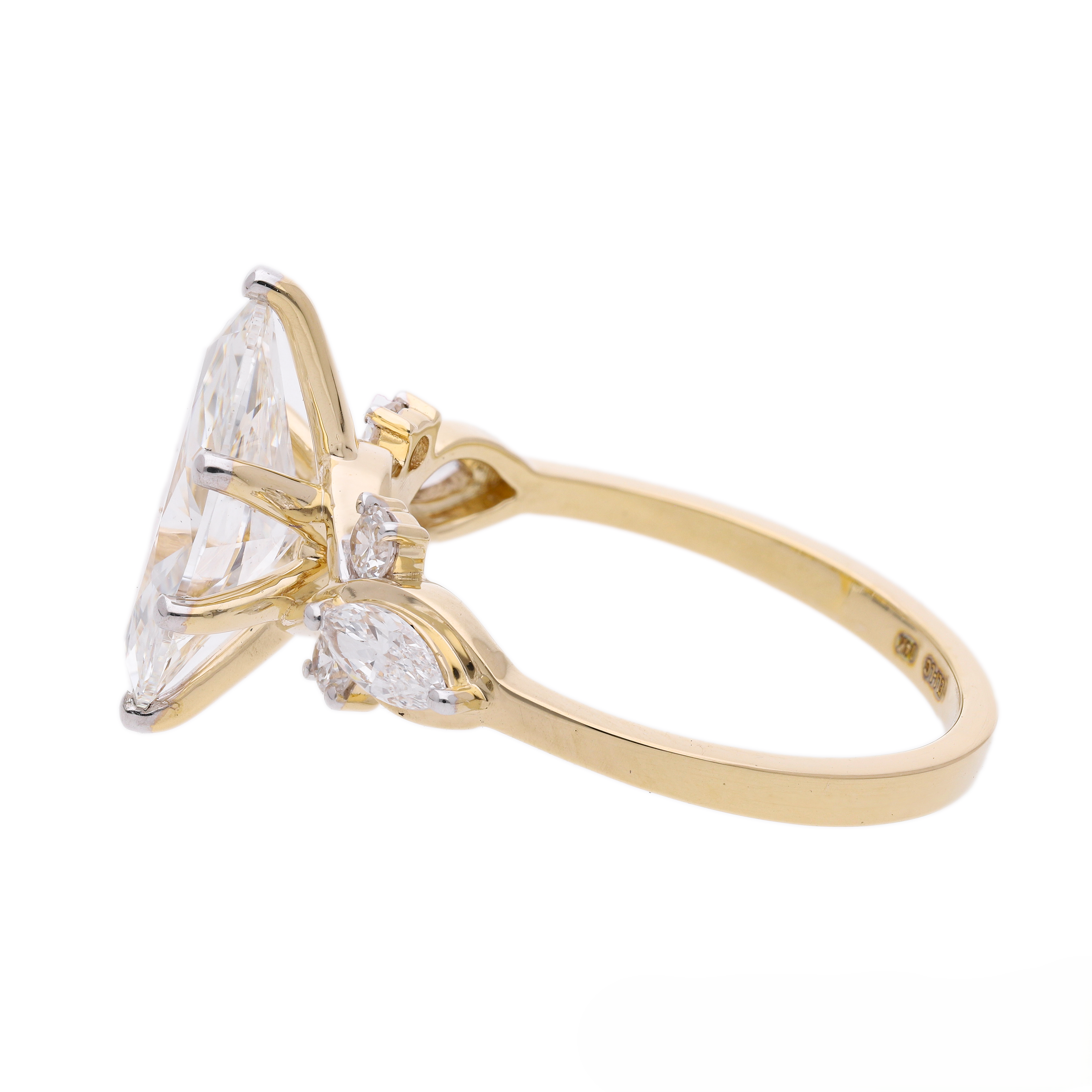 Marquise Cut Lab-Grown Diamond "Botanical Vine" Engagement Ring
