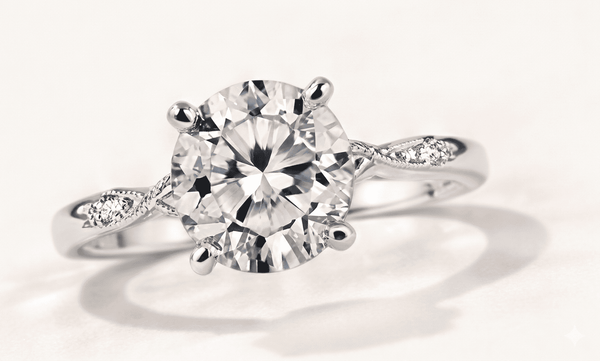 Lab grown diamond ring